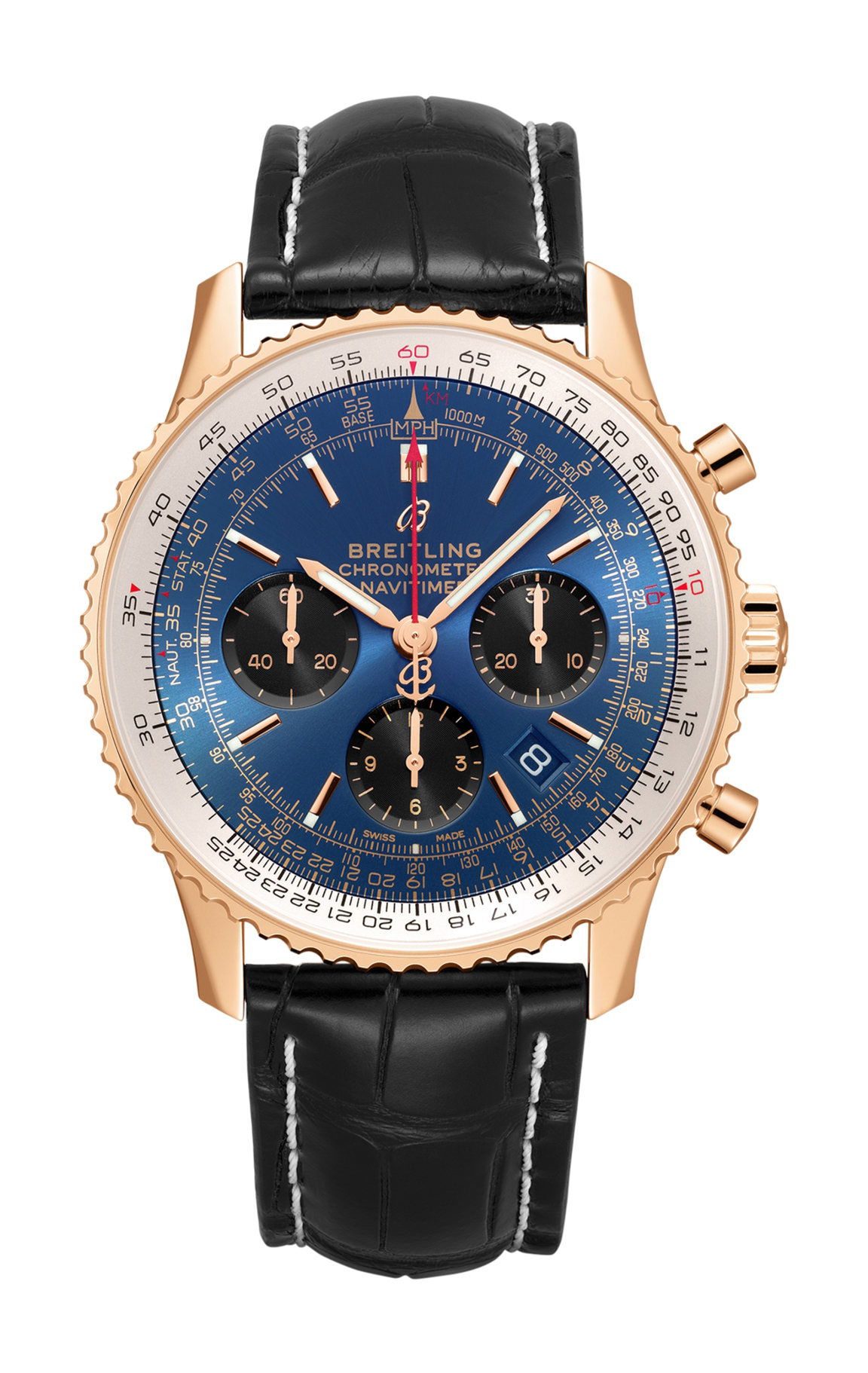 Breitling Navitimer B01 Chronograph 43 luxury timepiece - detailed view