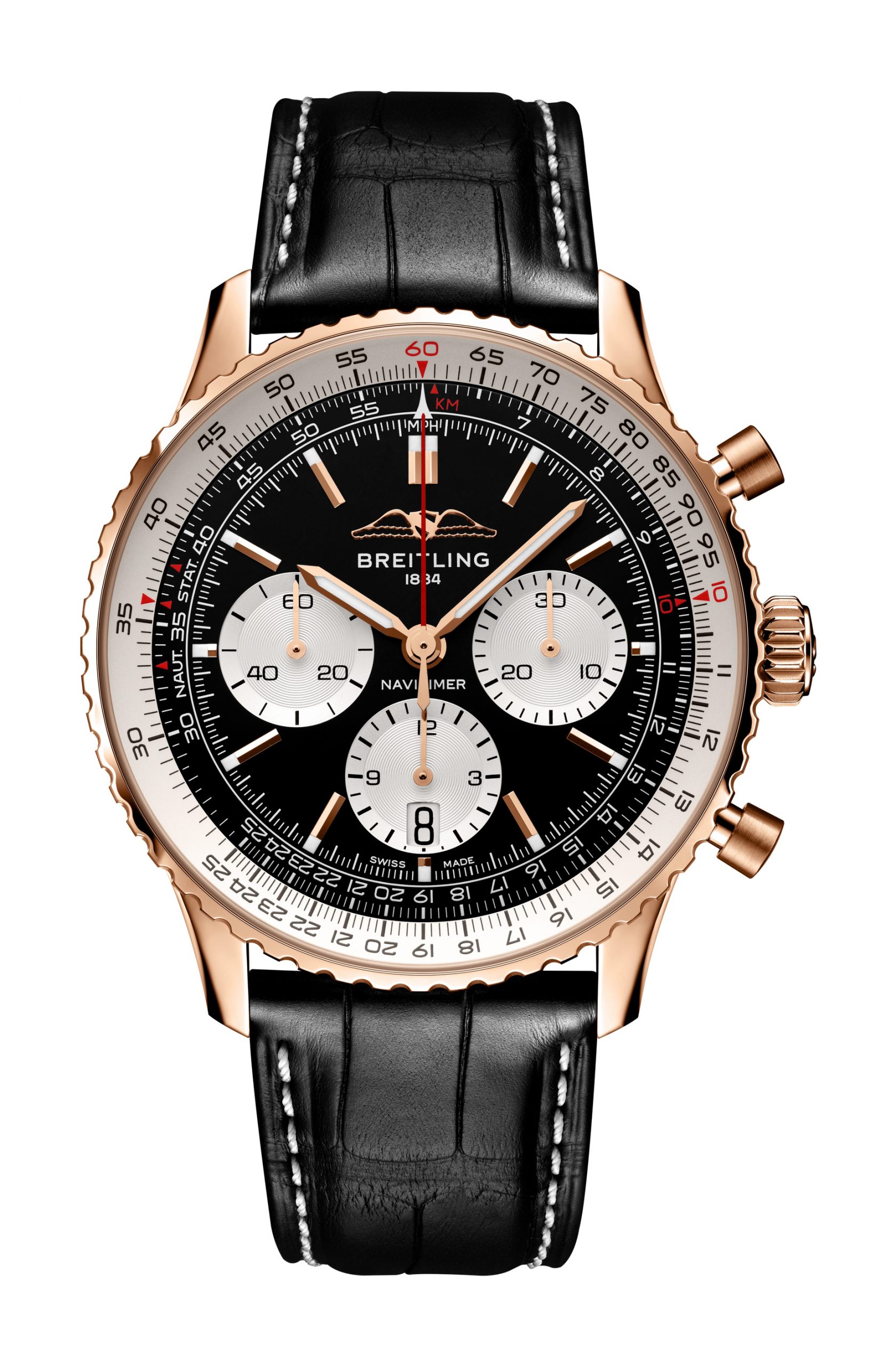 Breitling Navitimer B01 Chronograph 43 luxury timepiece - detailed view
