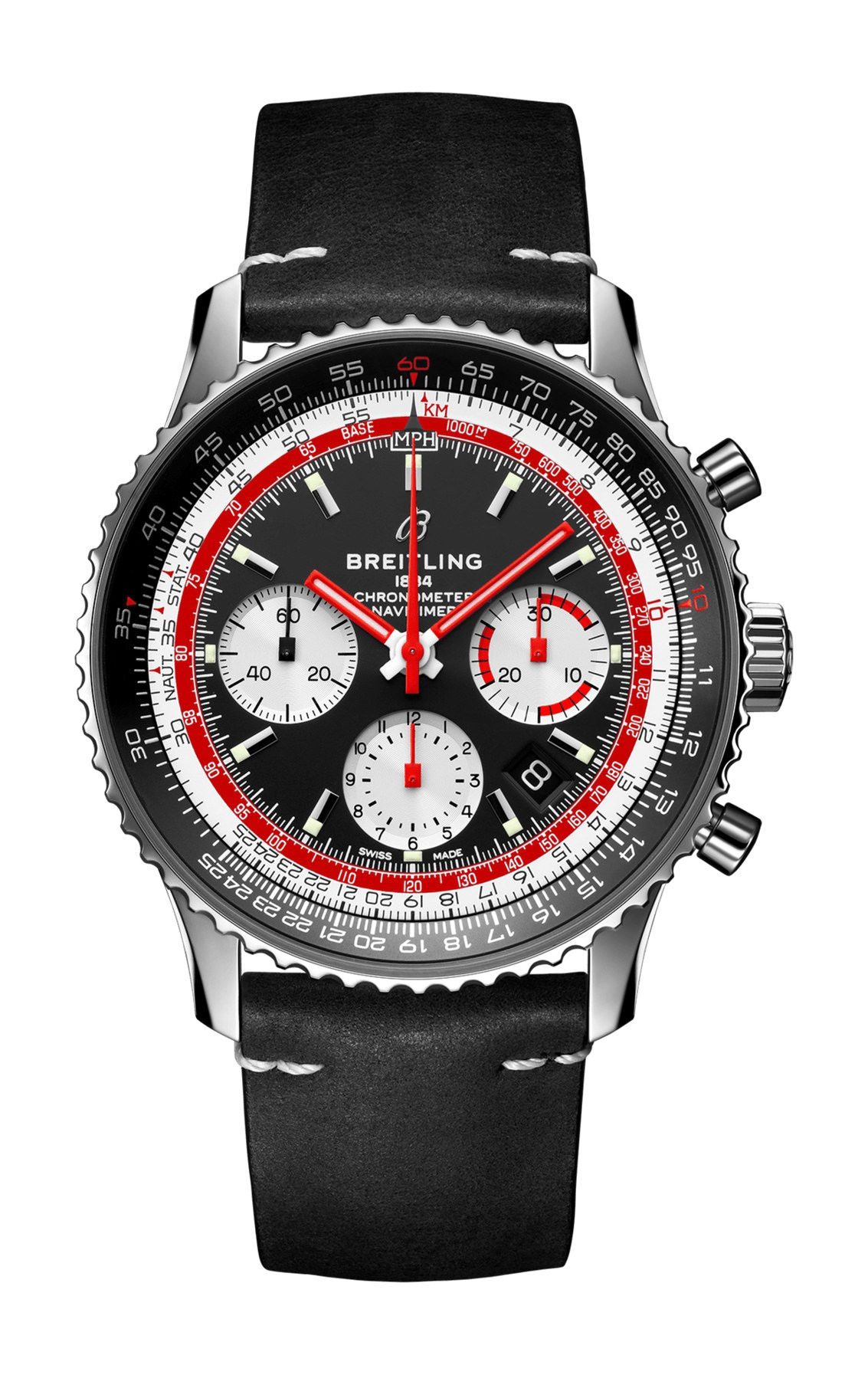Breitling Navitimer B01 Chronograph 43 Swissair luxury timepiece - detailed view