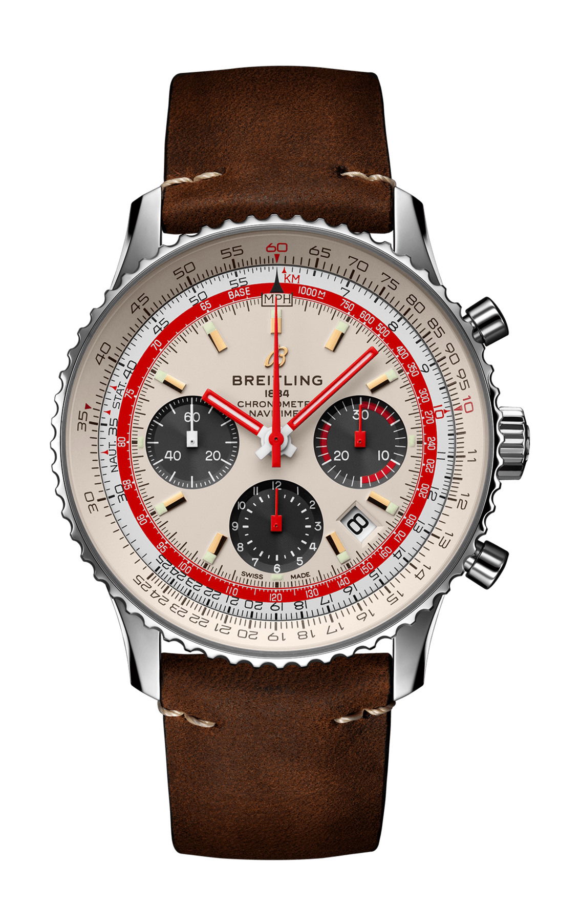 Breitling Navitimer B01 Chronograph 43 TWA luxury timepiece - detailed view