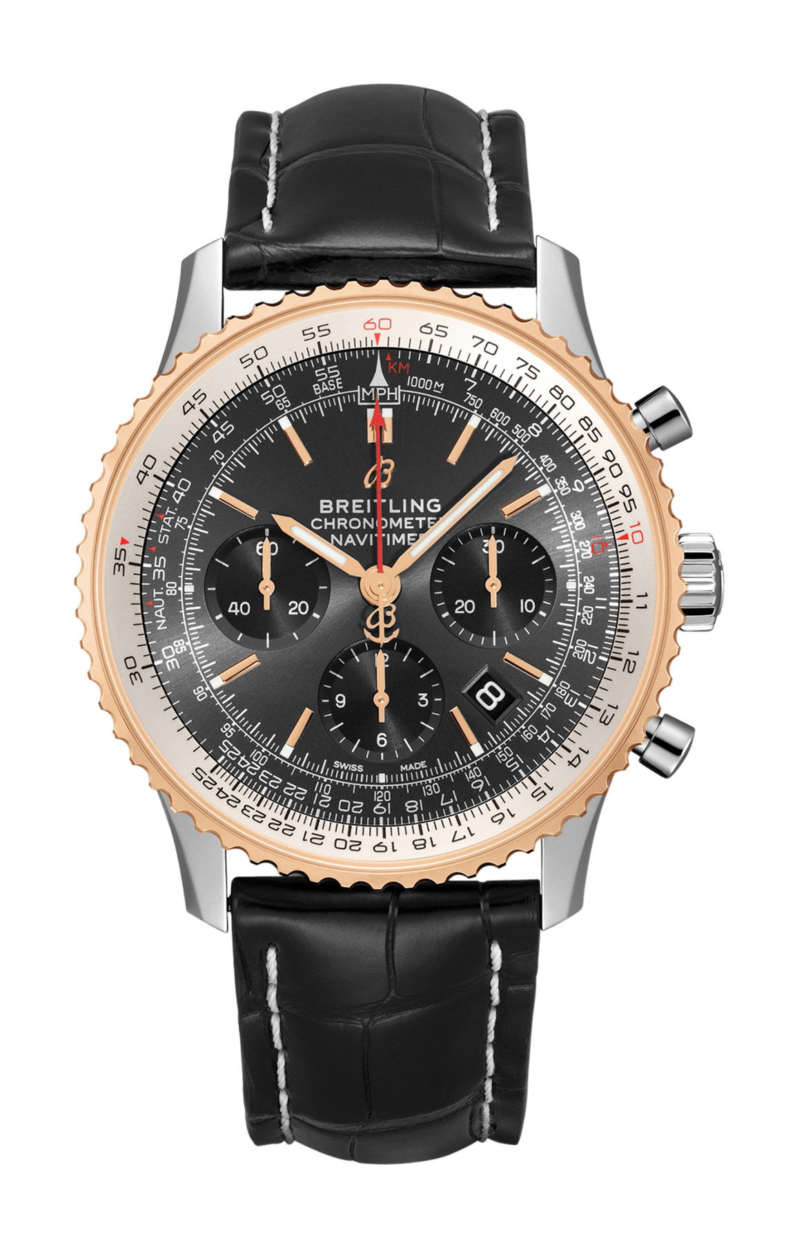 Breitling Navitimer B01 Chronograph 43 luxury timepiece - detailed view