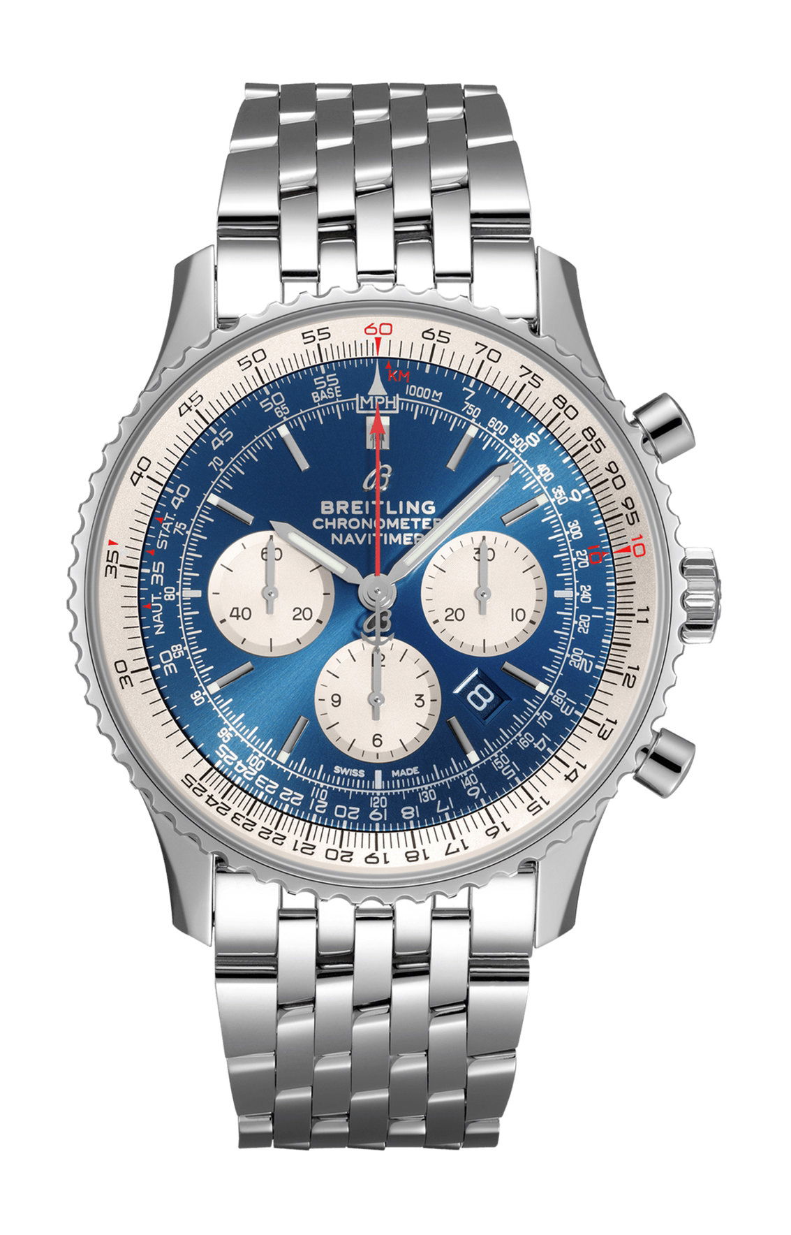Breitling Navitimer B01 Chronograph 46 luxury timepiece - detailed view