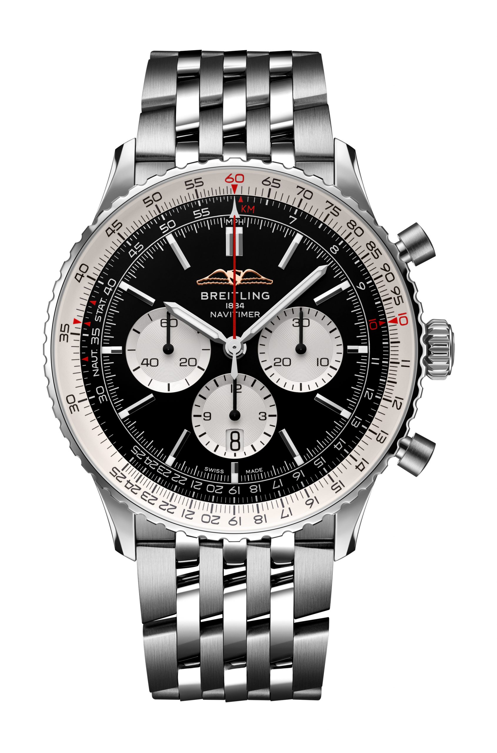 Breitling Navitimer B01 Chronograph 46 luxury timepiece - detailed view