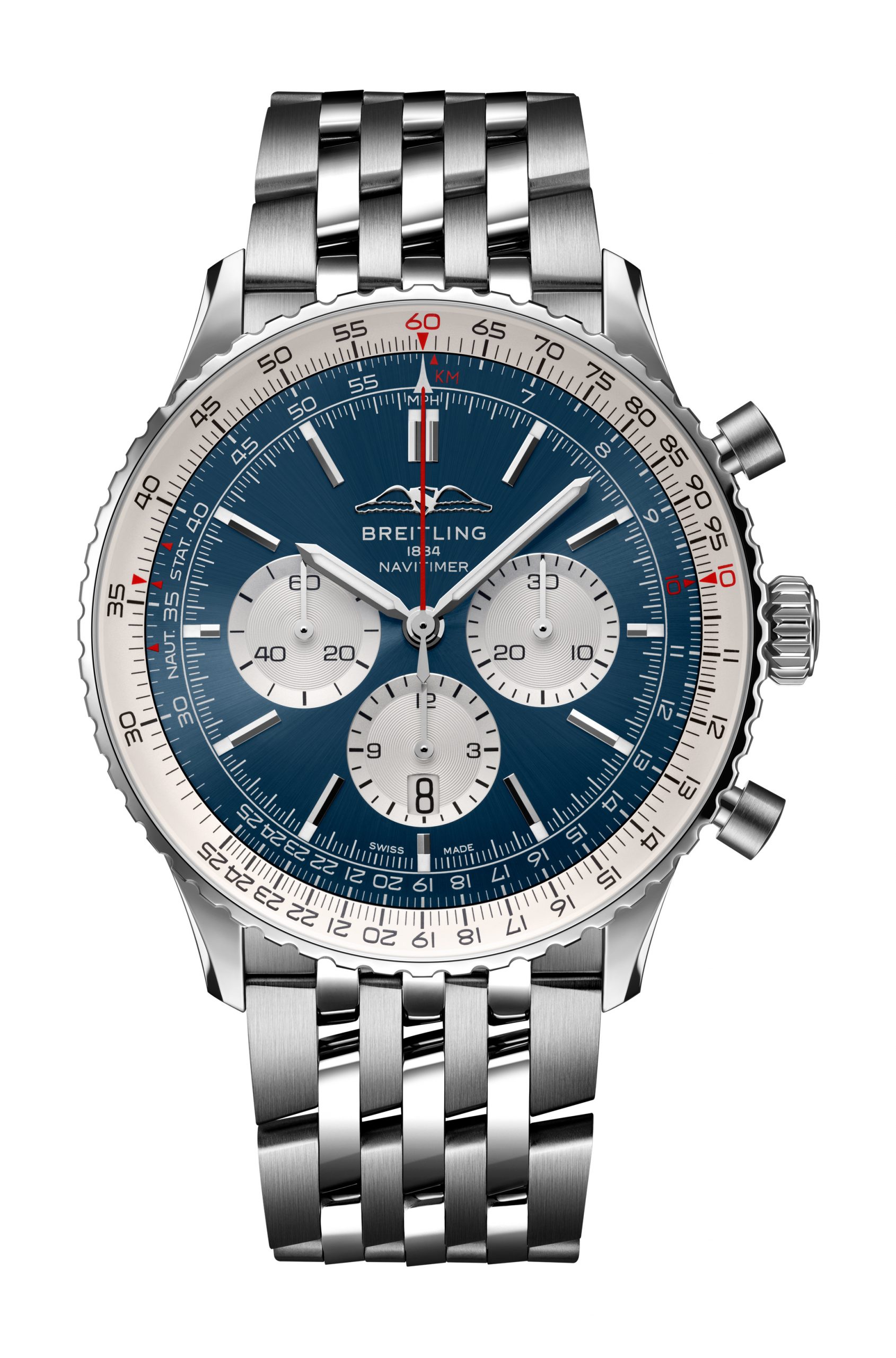 Breitling Navitimer B01 Chronograph 46 luxury timepiece - detailed view