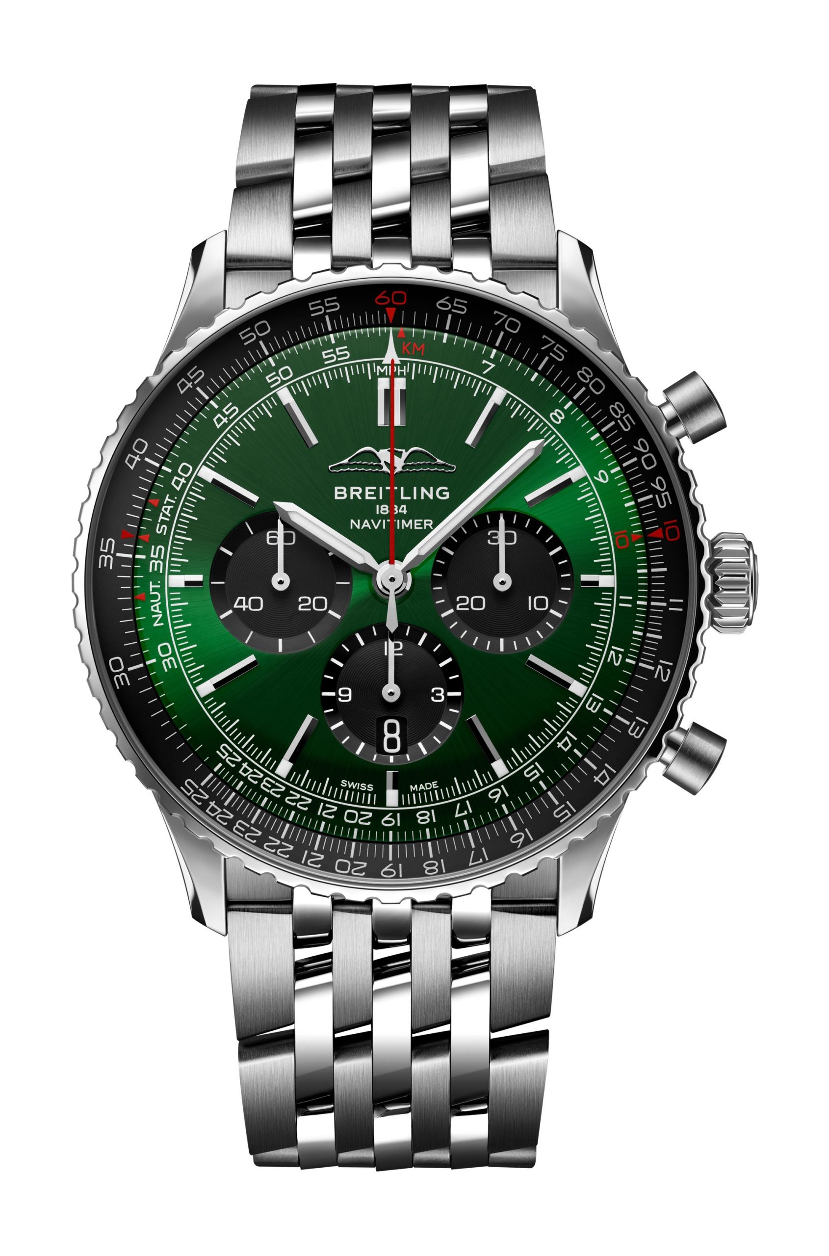 Breitling Navitimer B01 Chronograph 46 luxury timepiece - detailed view