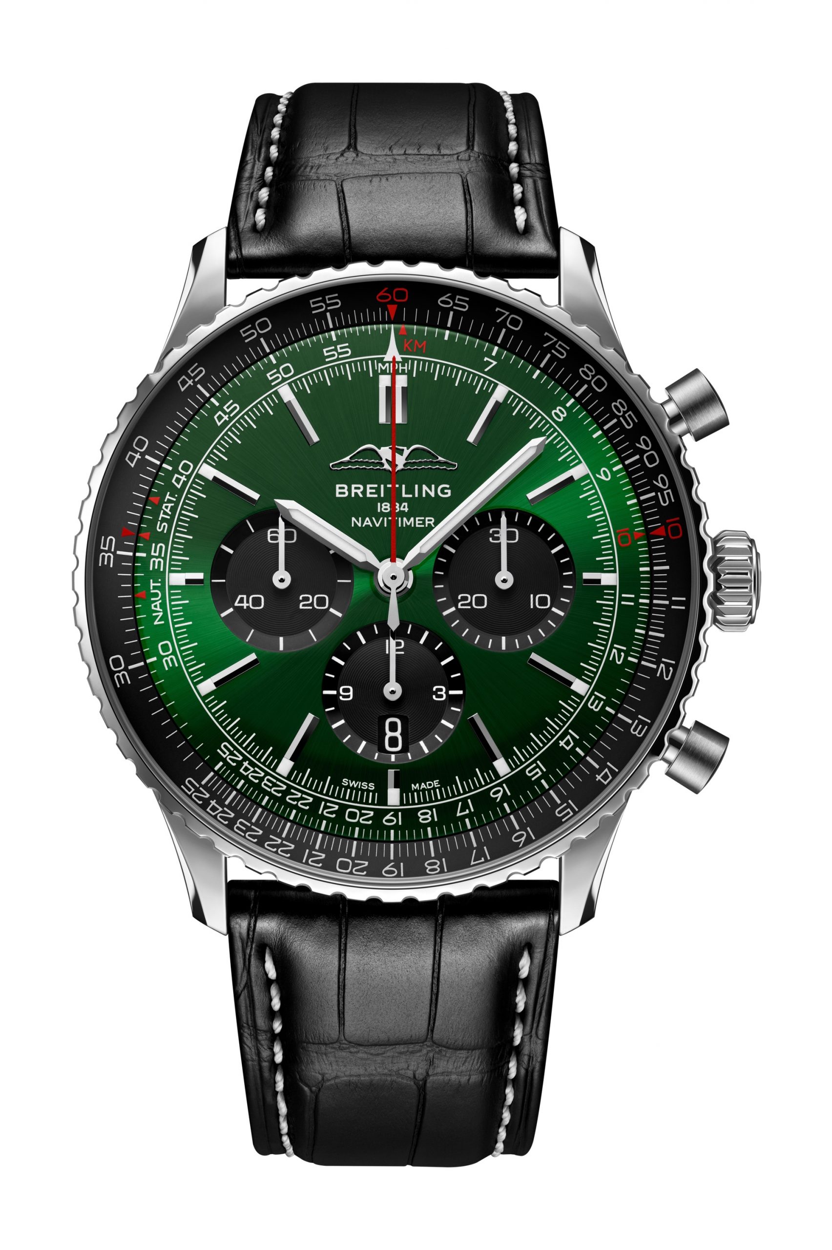 Breitling Navitimer B01 Chronograph 46 luxury timepiece - detailed view