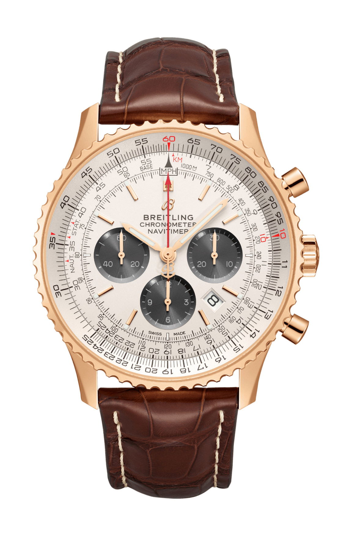 Breitling Navitimer B01 Chronograph 46 luxury timepiece - detailed view