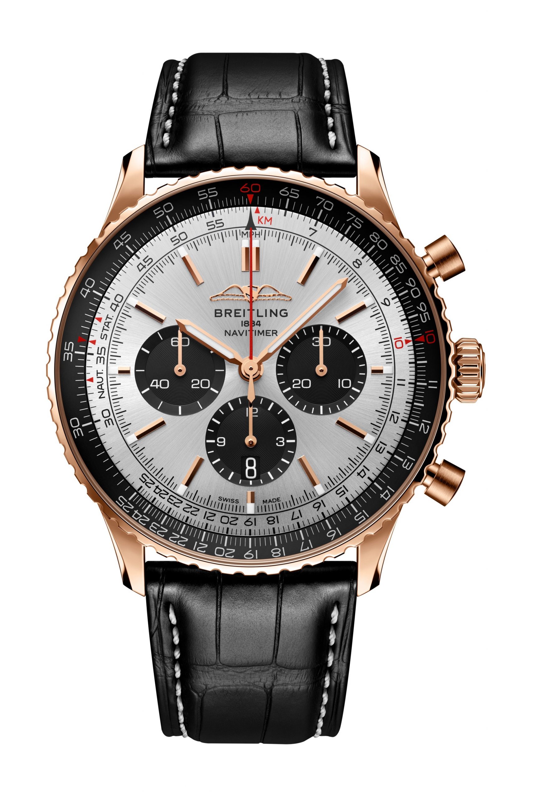 Breitling Navitimer B01 Chronograph 46 luxury timepiece - detailed view