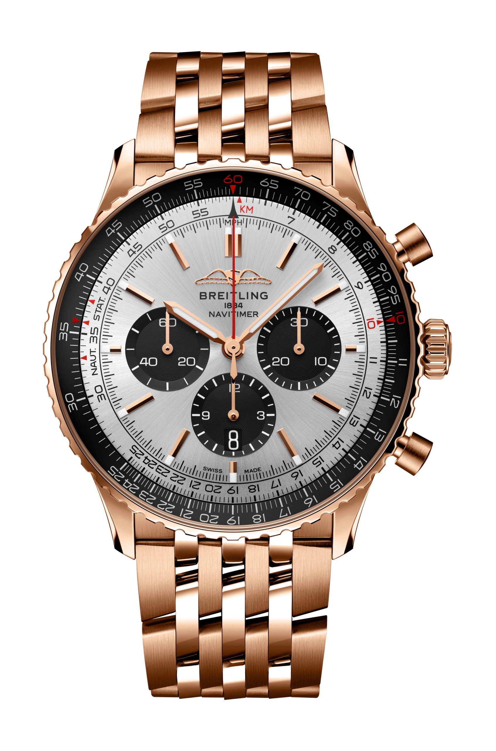 Breitling Navitimer B01 Chronograph 46 luxury timepiece - detailed view
