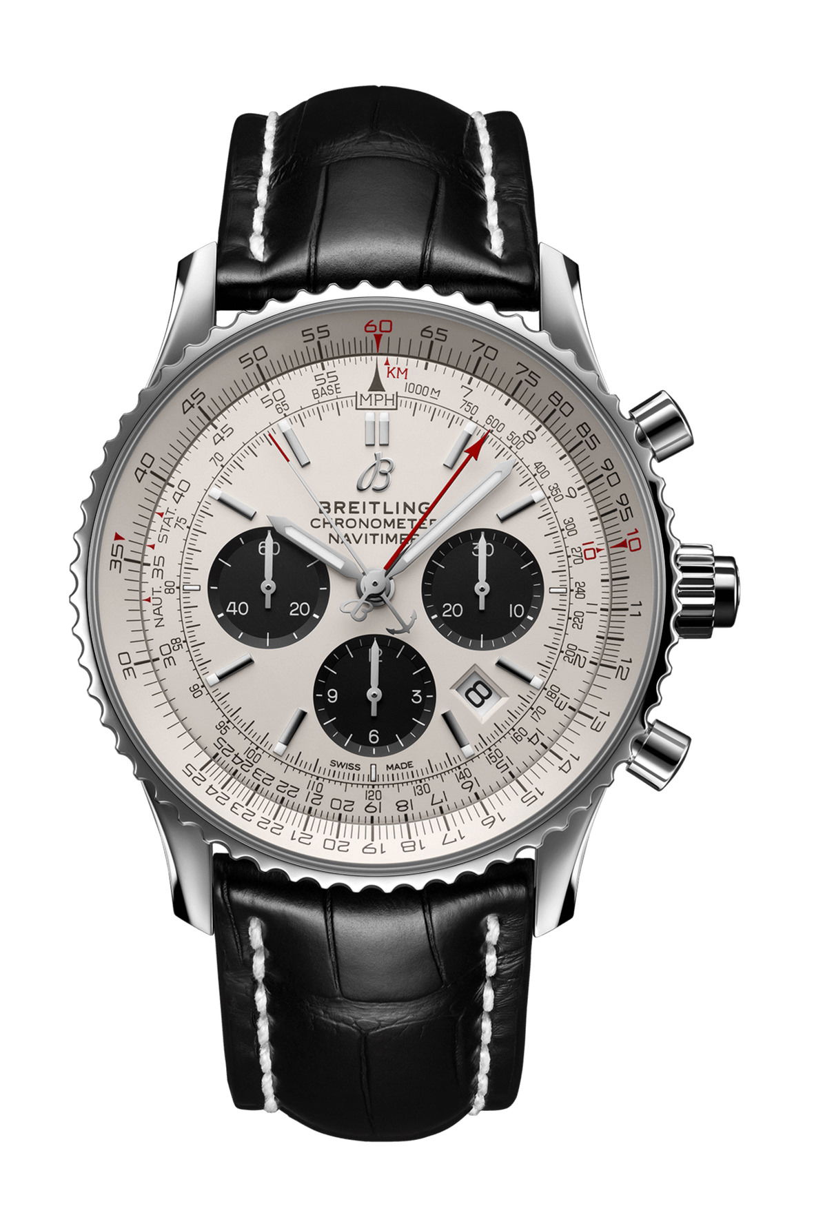 Breitling Navitimer B03 Chronograph Rattrapante 45 luxury timepiece - detailed view