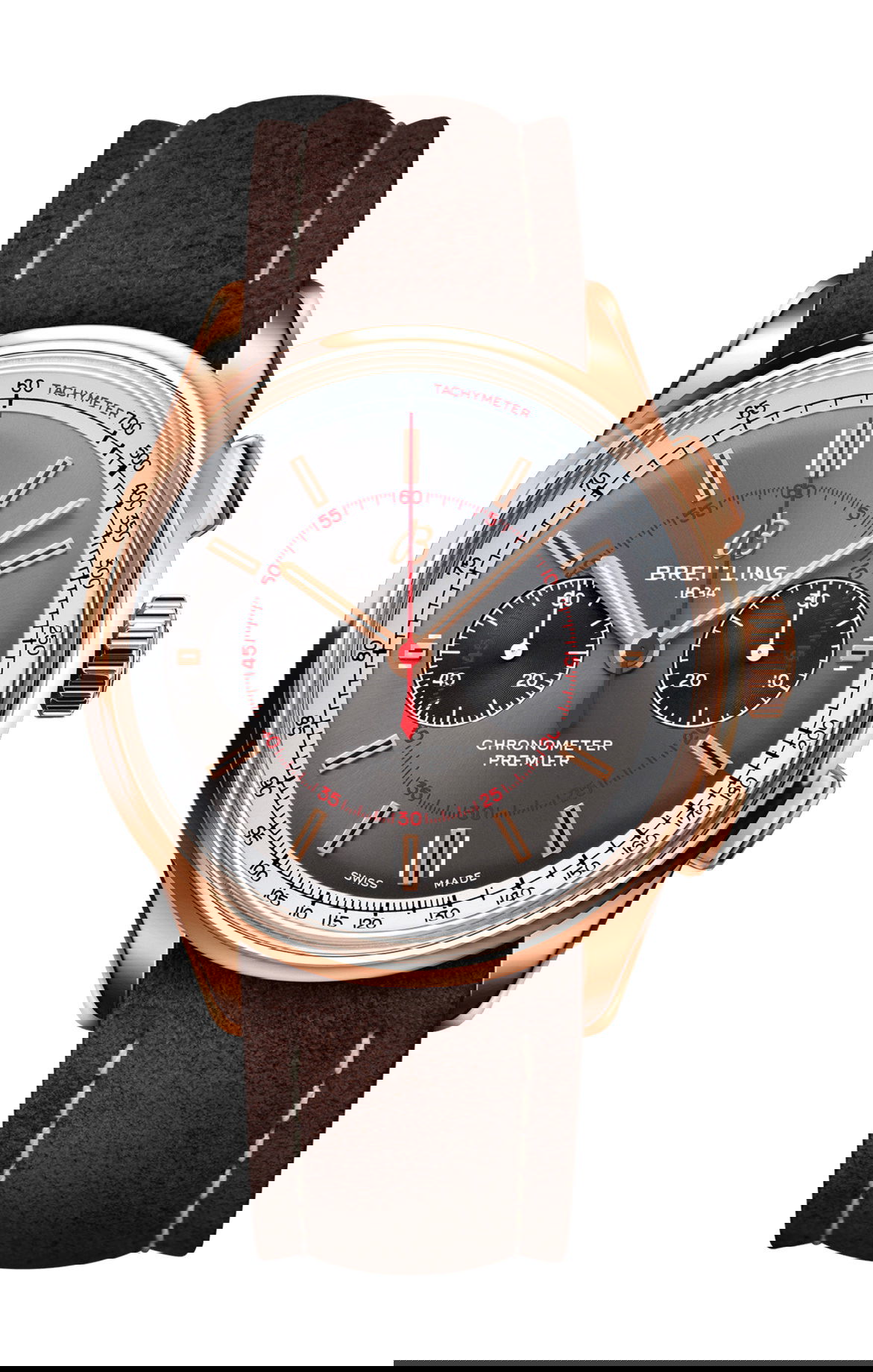 Breitling Premier B01 Chronograph 42 Wheels and Waves Limited Edition luxury timepiece - detailed view