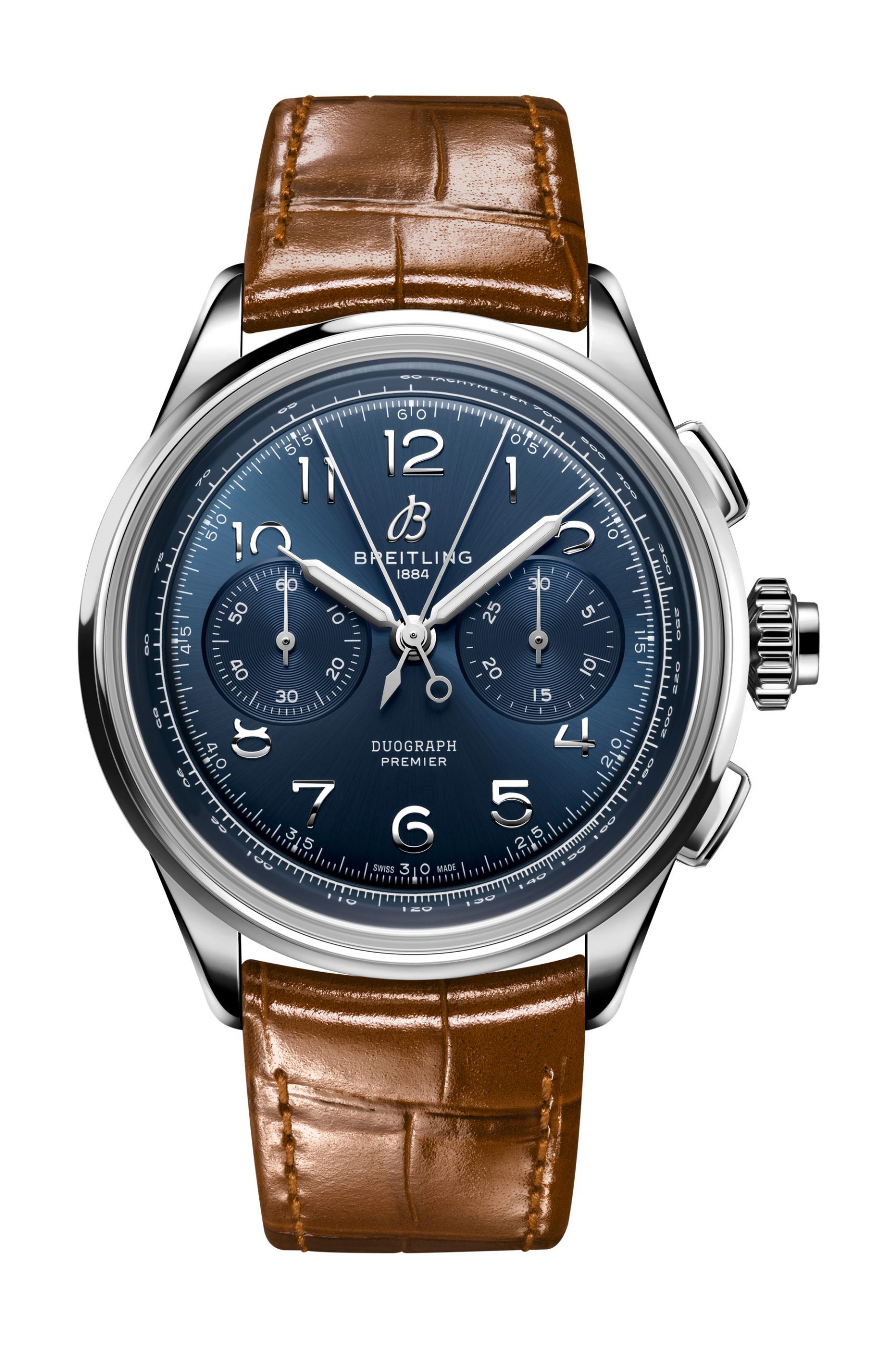 Breitling Premier B15 Duograph 42 luxury timepiece - detailed view