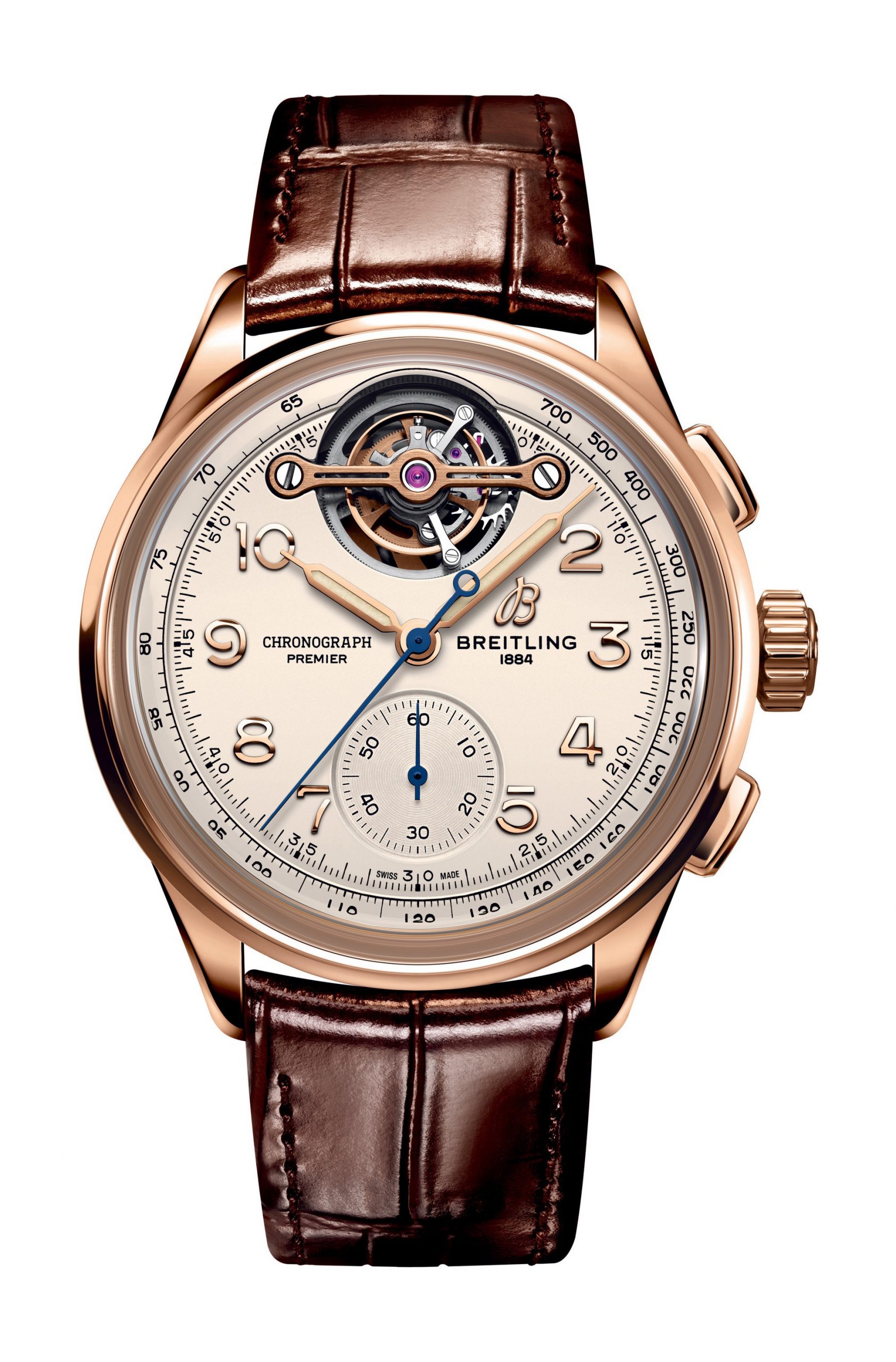 Breitling Premier B21 Chronograph Tourbillon 41 Léon Breitling luxury timepiece - detailed view