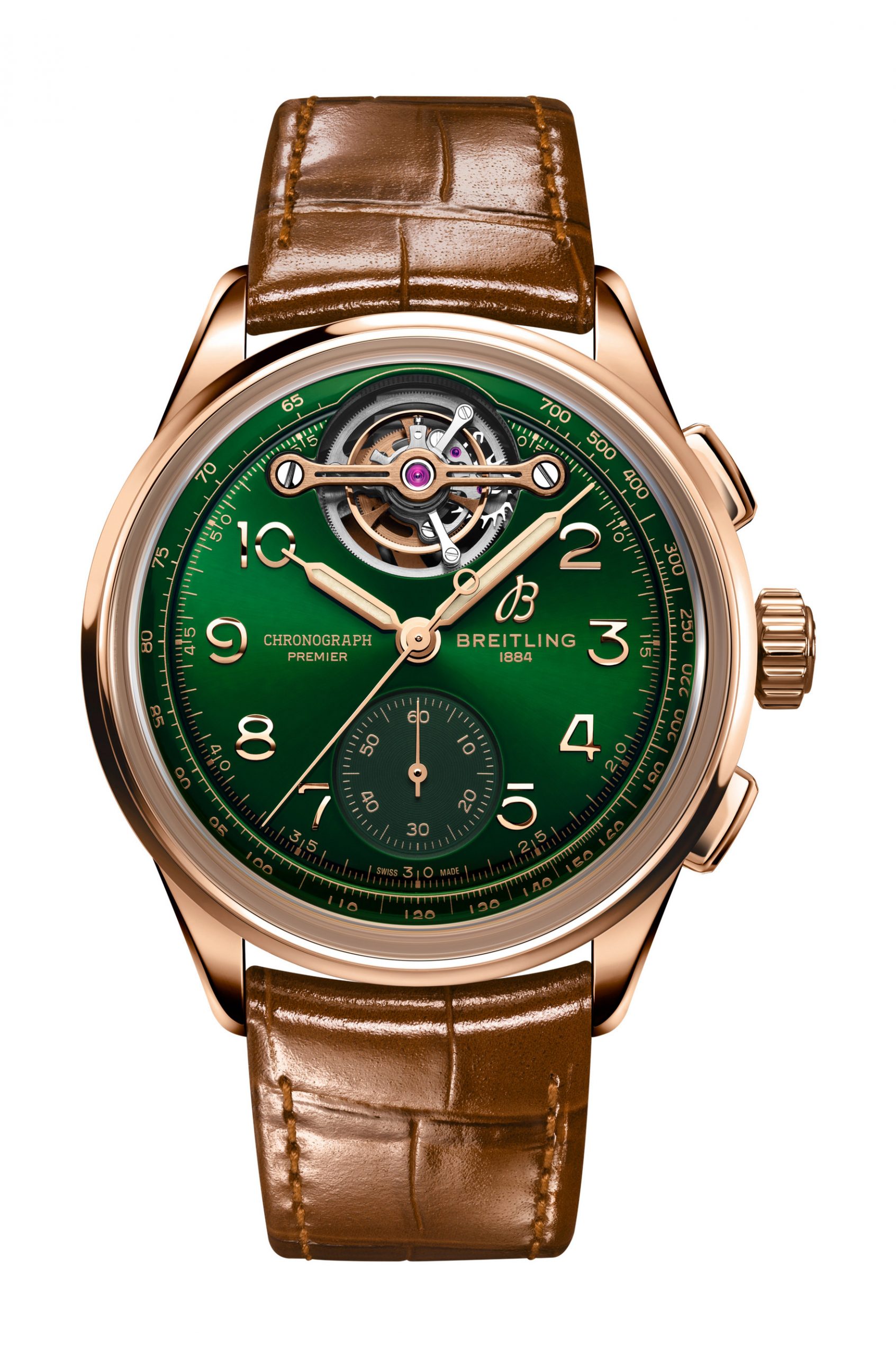 Breitling Premier B21 Chronograph Tourbillon 42 Bentley Limited Edition luxury timepiece - detailed view