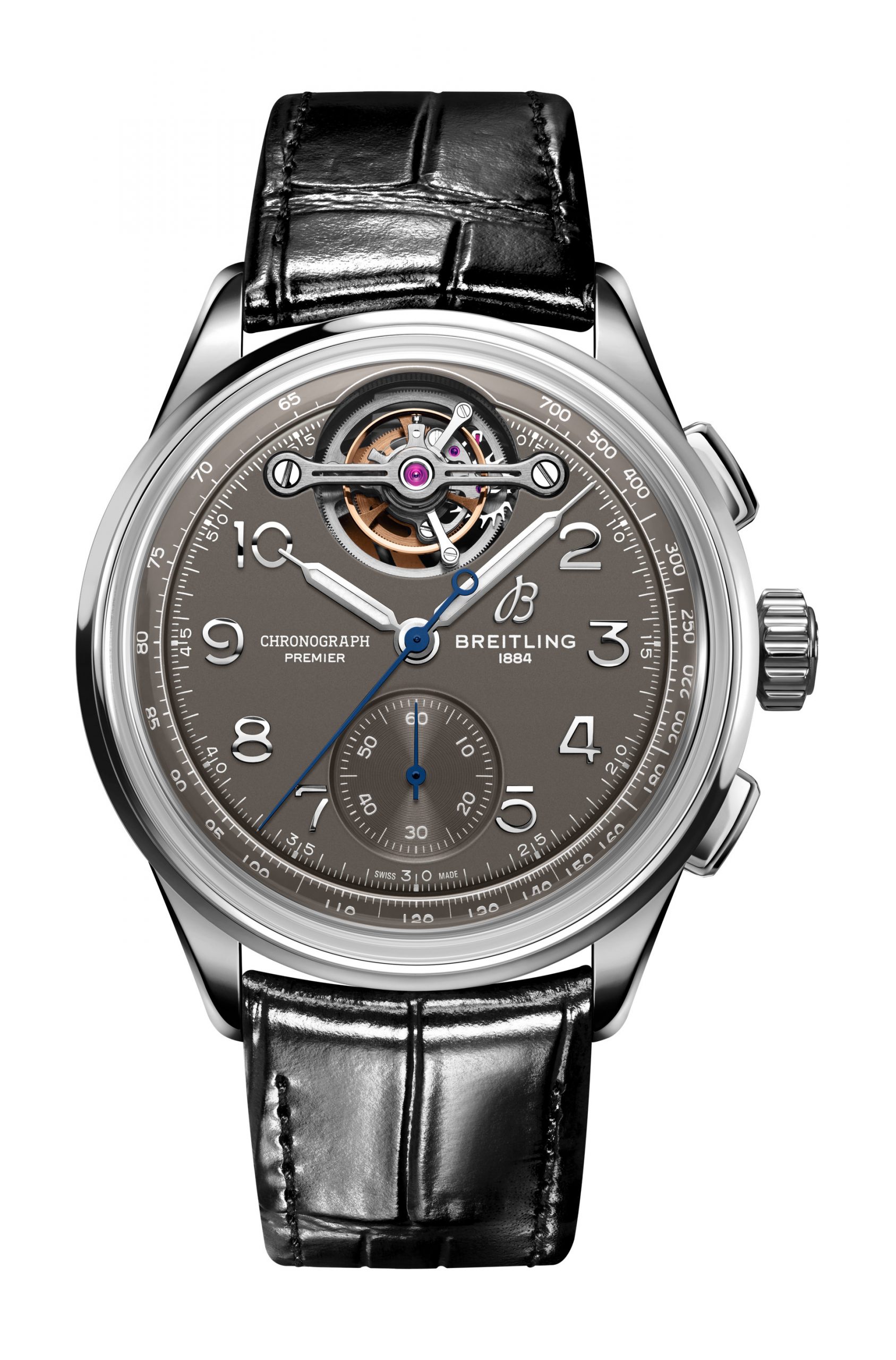 Breitling Premier B21 Chronograph Tourbillon 42 Gaston Breitling luxury timepiece - detailed view