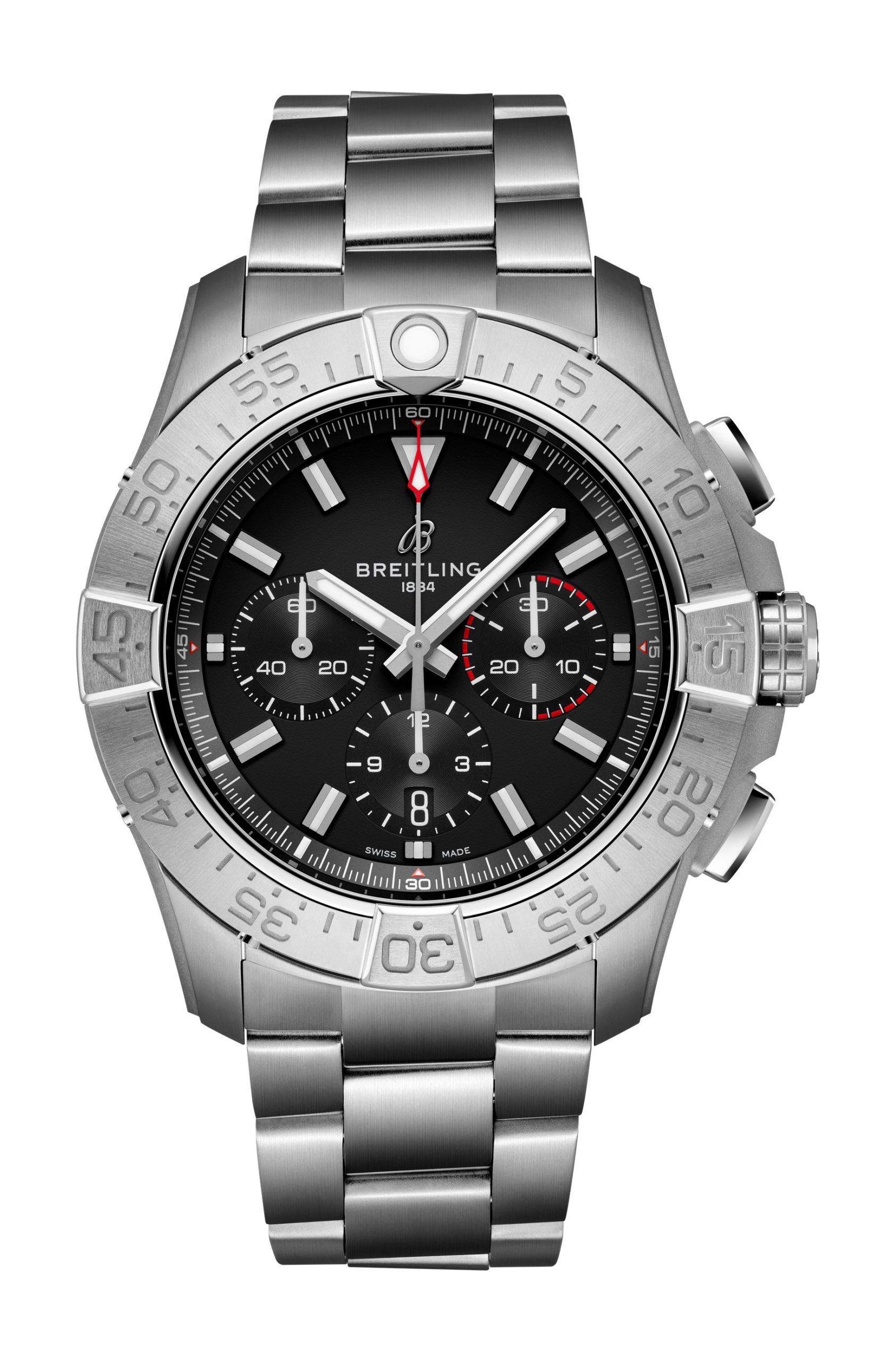 Breitling Super Avenger B01 Chronograph 46 luxury timepiece - detailed view