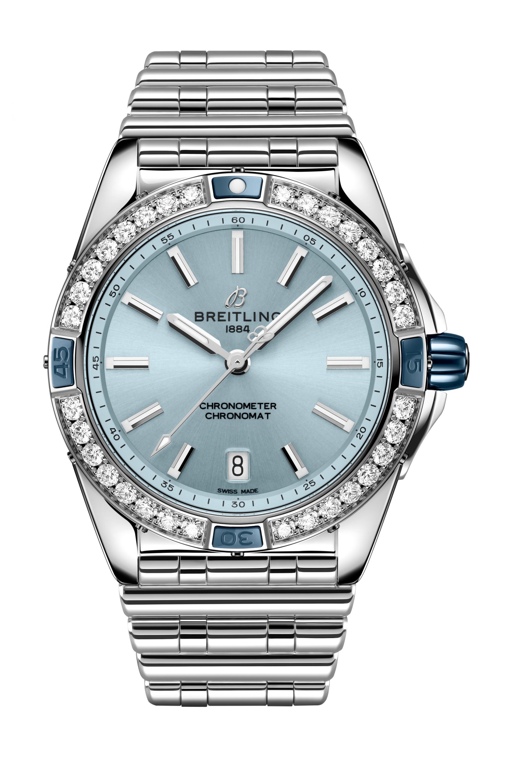 Breitling Super Chronomat Automatic 38 luxury timepiece - detailed view