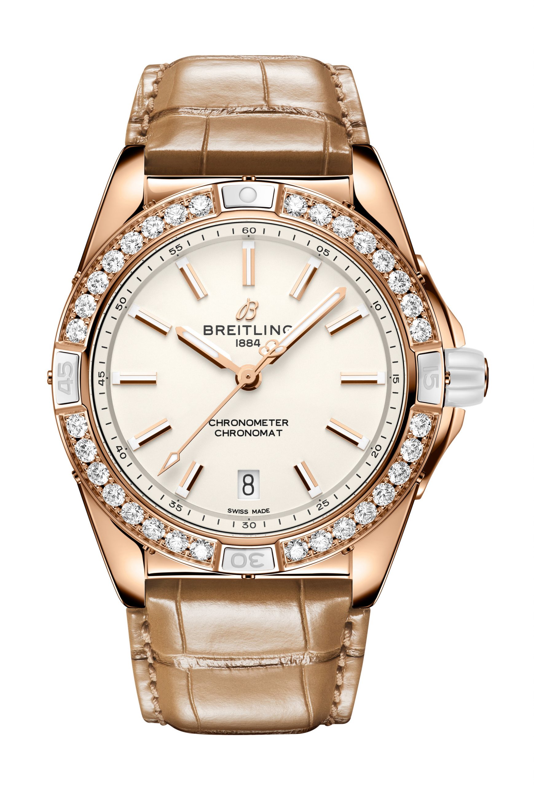 Breitling Super Chronomat Automatic 38 Origins luxury timepiece - detailed view