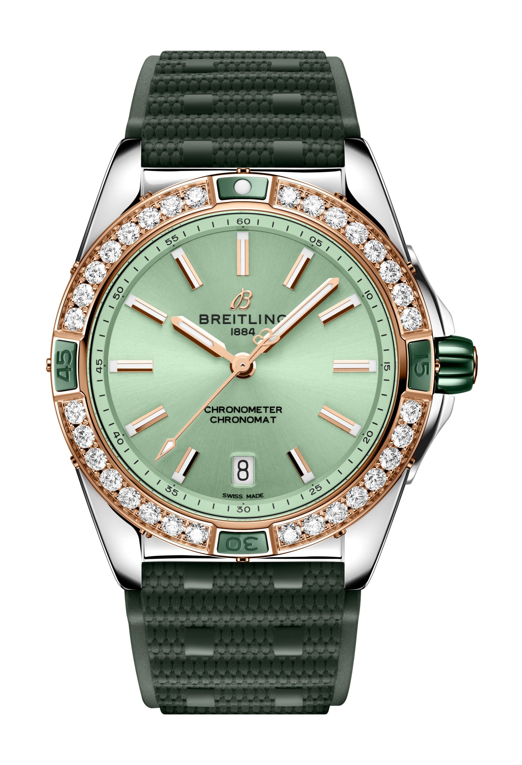 Breitling Super Chronomat Automatic 38 luxury timepiece - detailed view