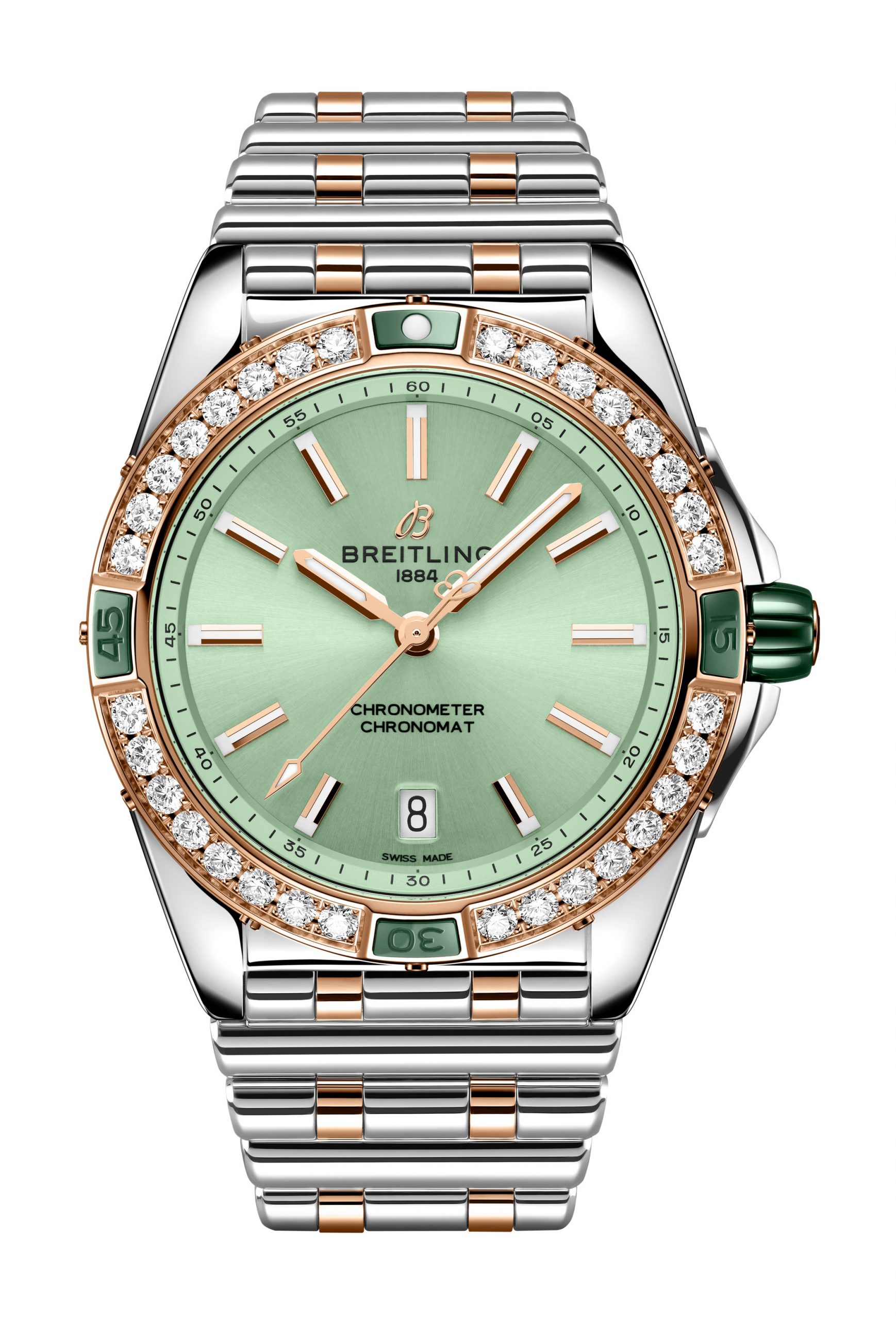 Breitling Super Chronomat Automatic 38 luxury timepiece - detailed view
