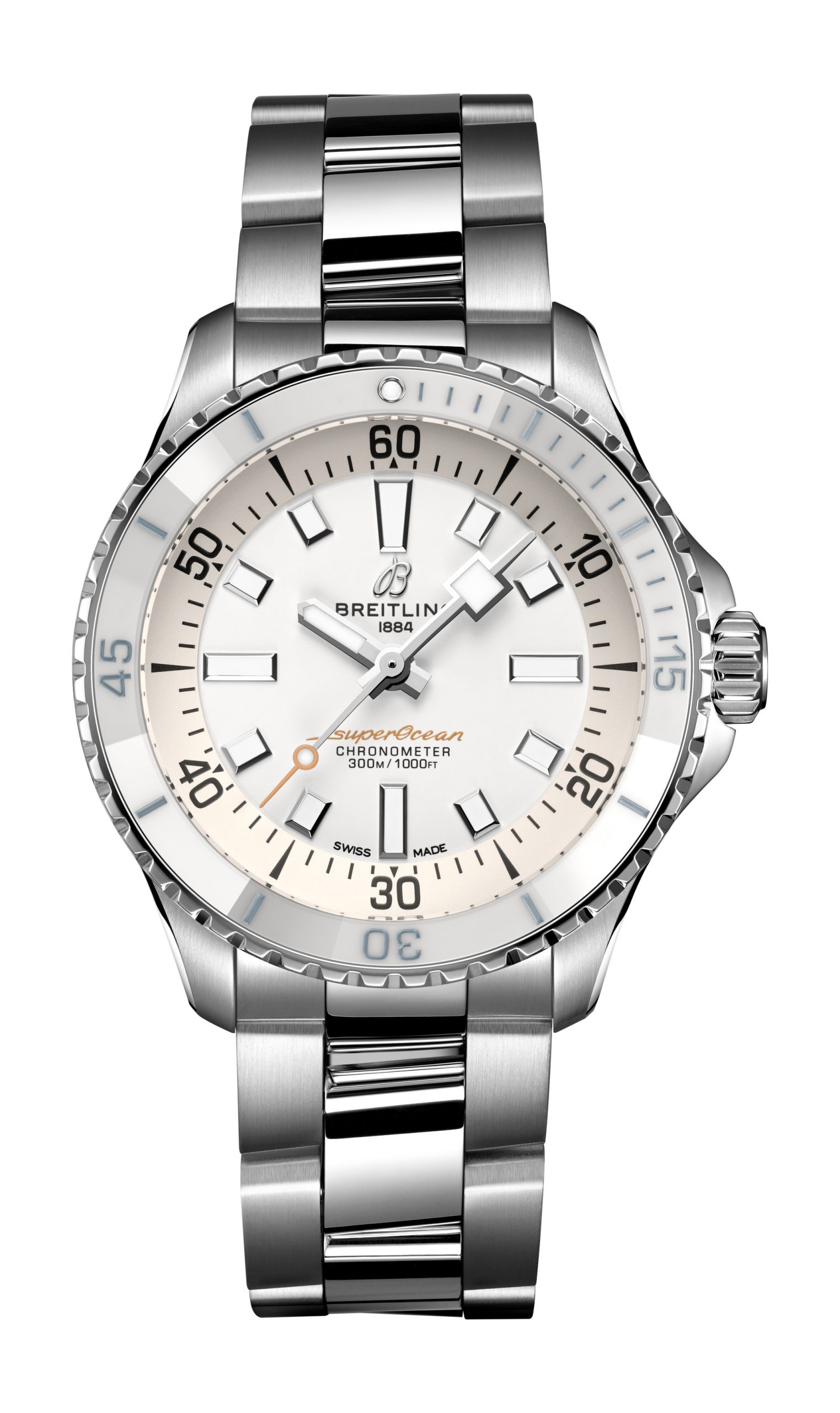 Breitling Superocean Automatic 36 luxury timepiece - detailed view