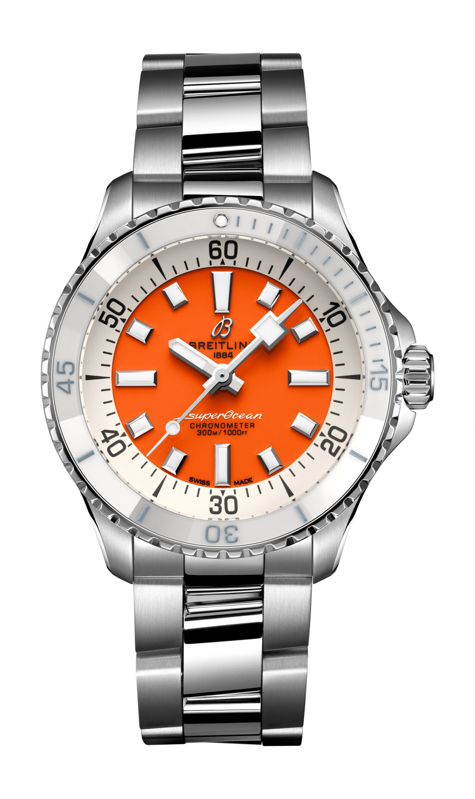 Breitling Superocean Automatic 36 luxury timepiece - detailed view