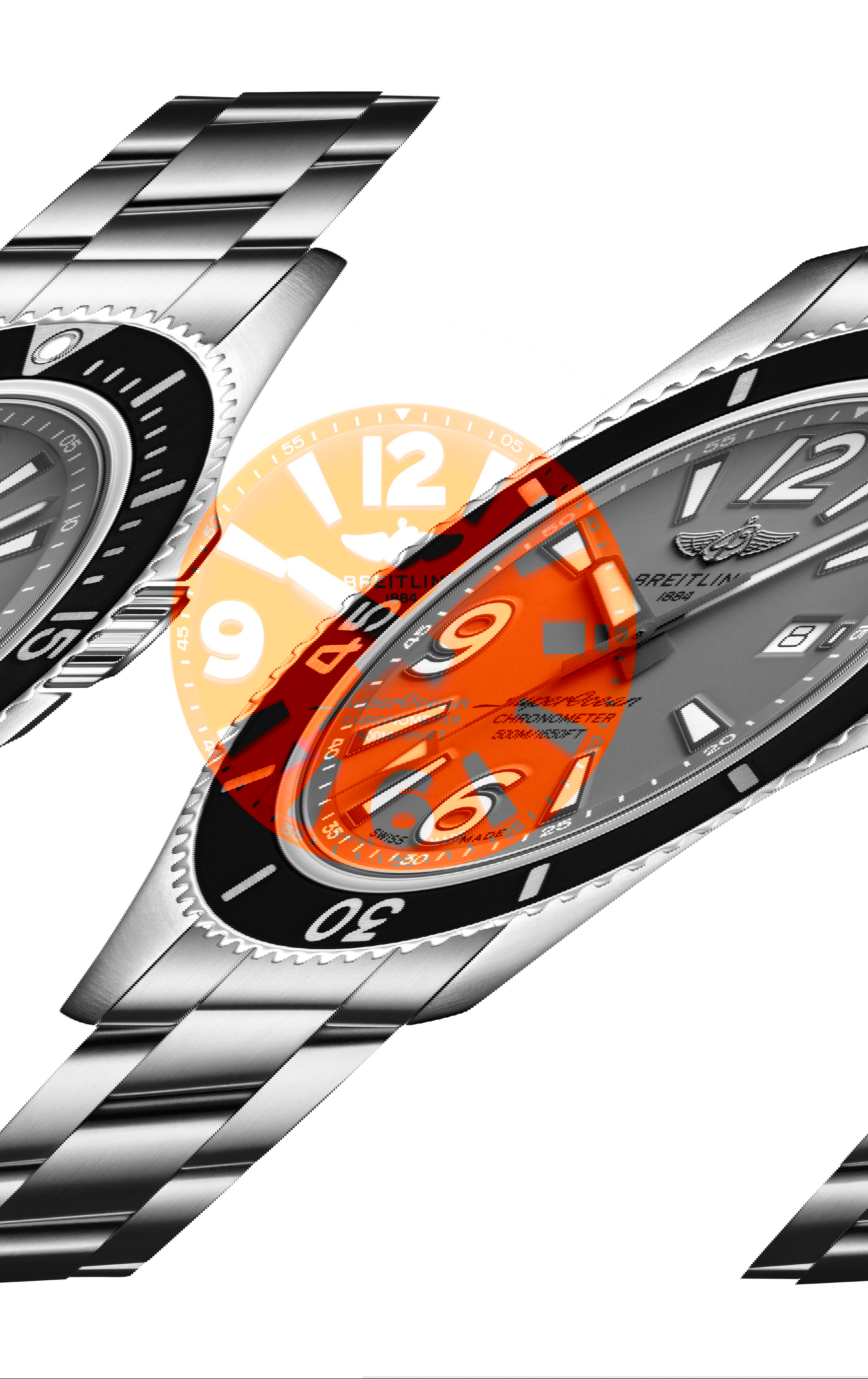Breitling Superocean Automatic 42 luxury timepiece - detailed view