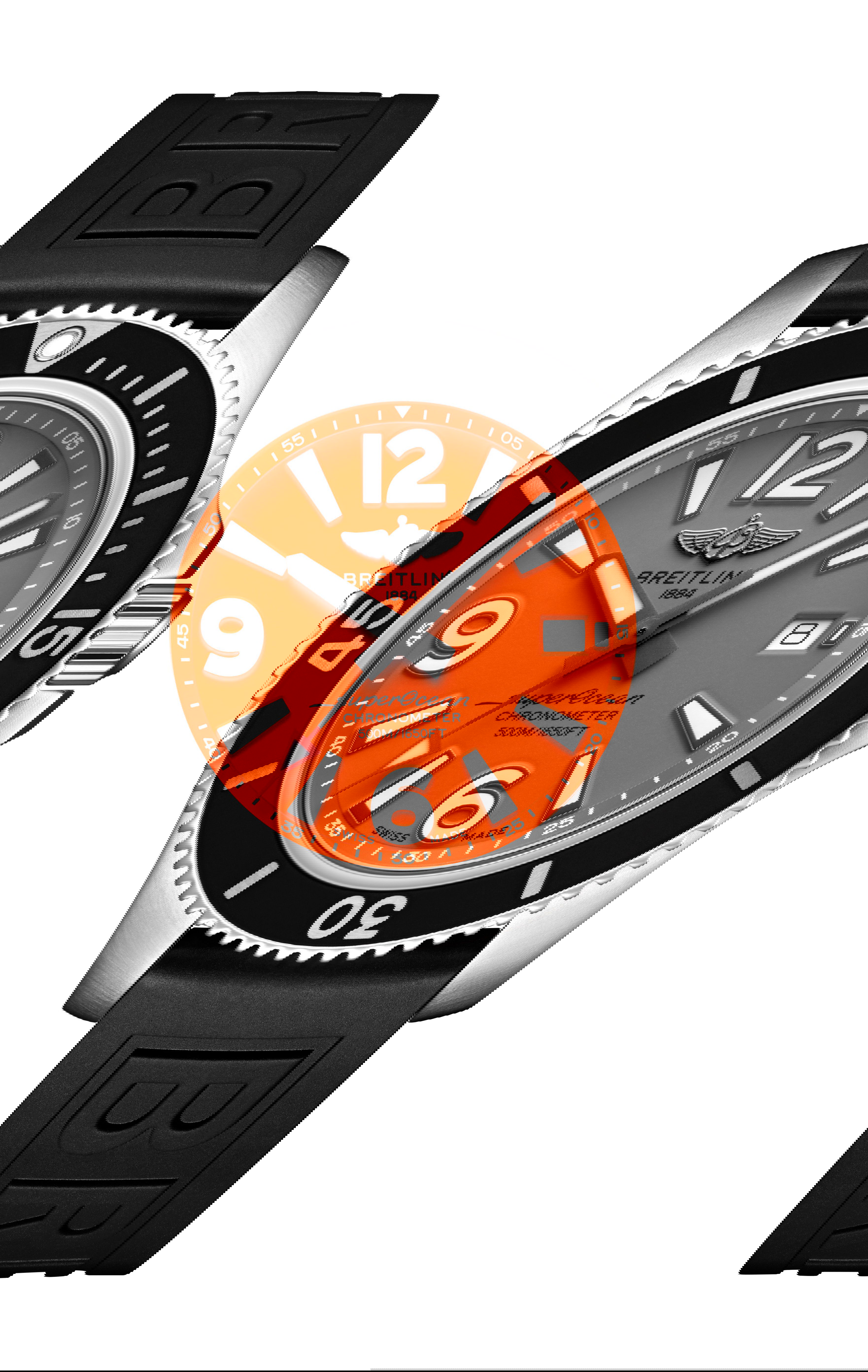 Breitling Superocean Automatic 42 luxury timepiece - detailed view