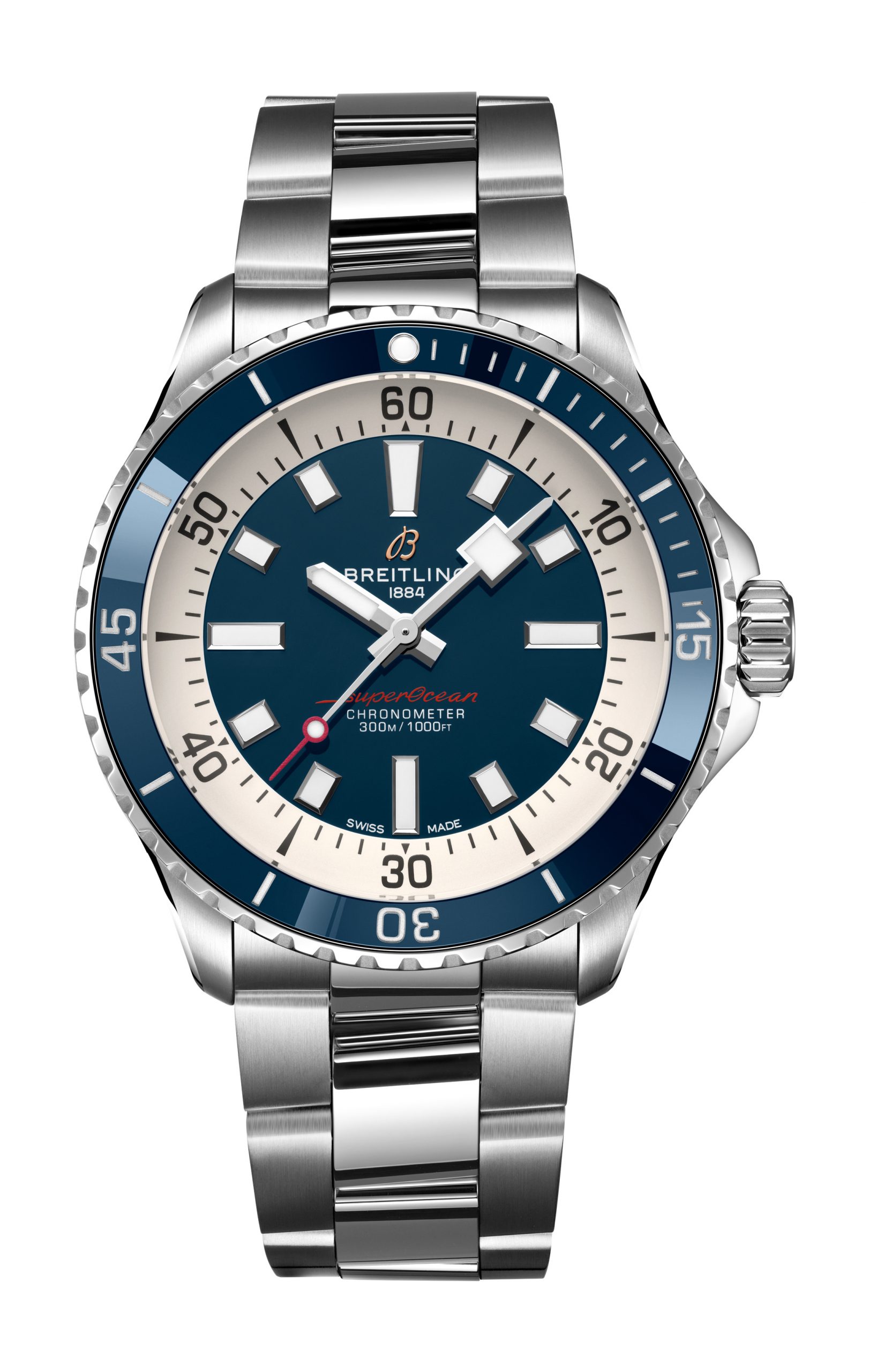 Breitling Superocean Automatic 42 luxury timepiece - detailed view