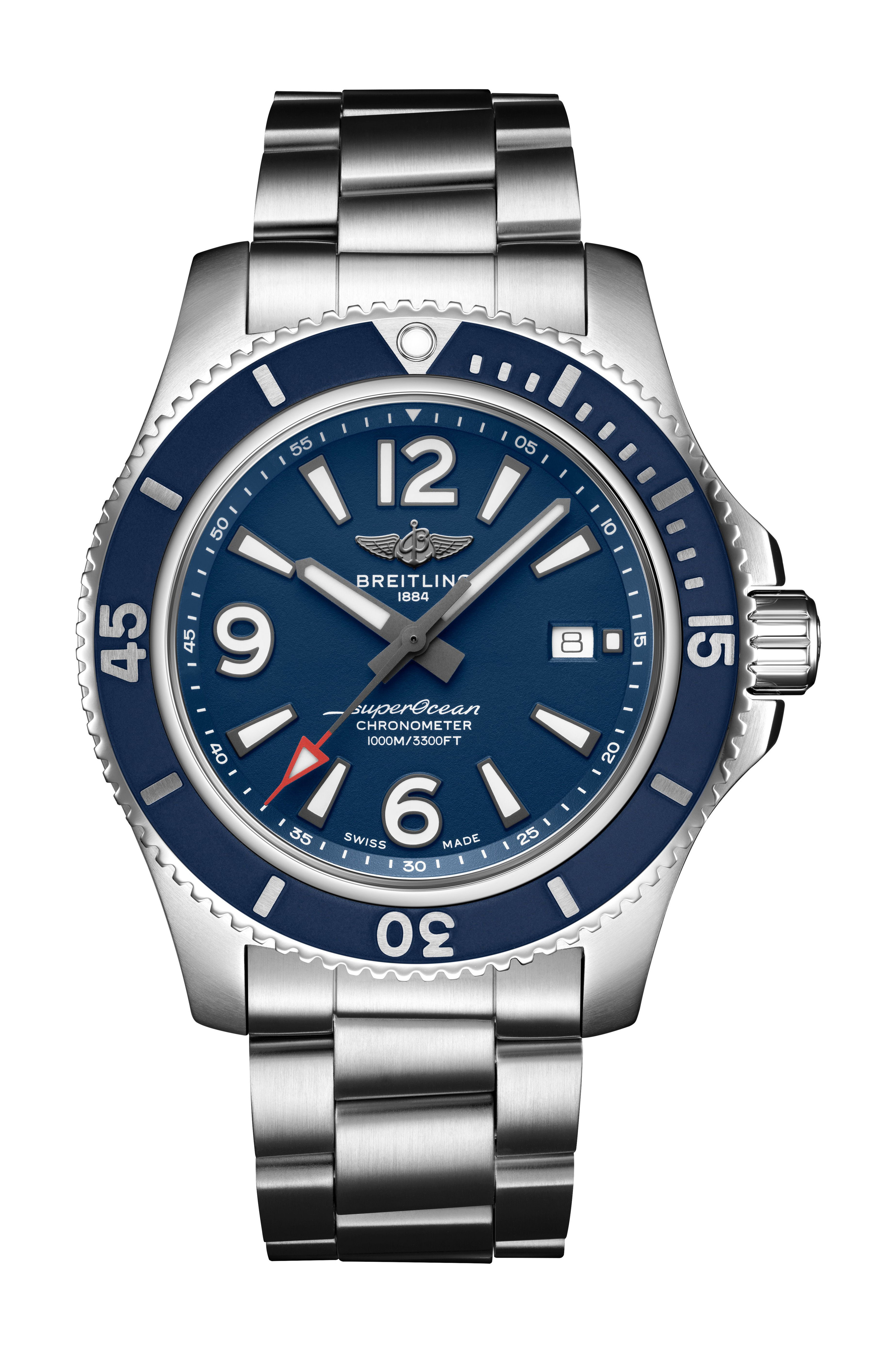 Breitling Superocean Automatic 44 luxury timepiece - detailed view