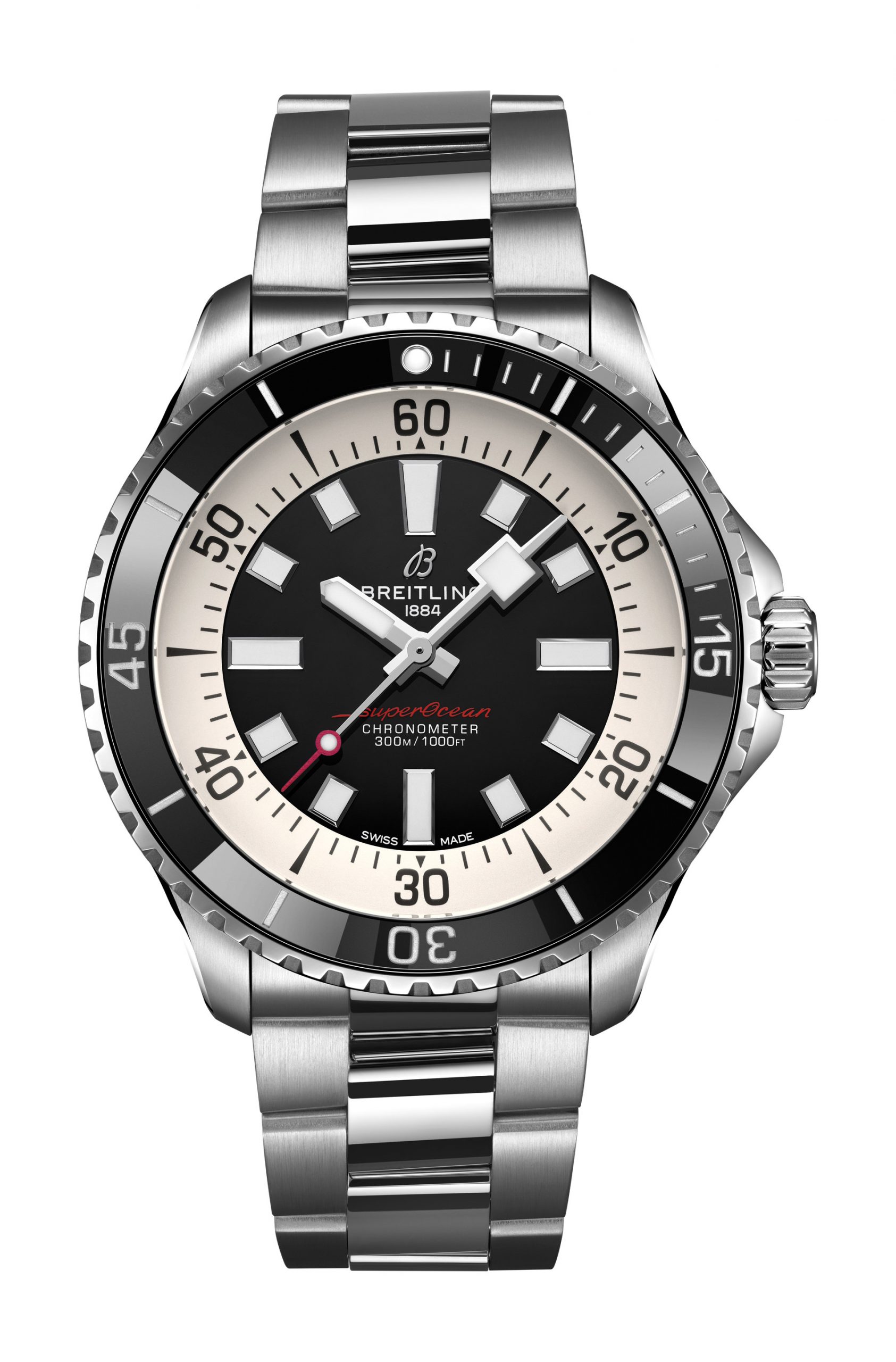Breitling Superocean Automatic 44 luxury timepiece - detailed view