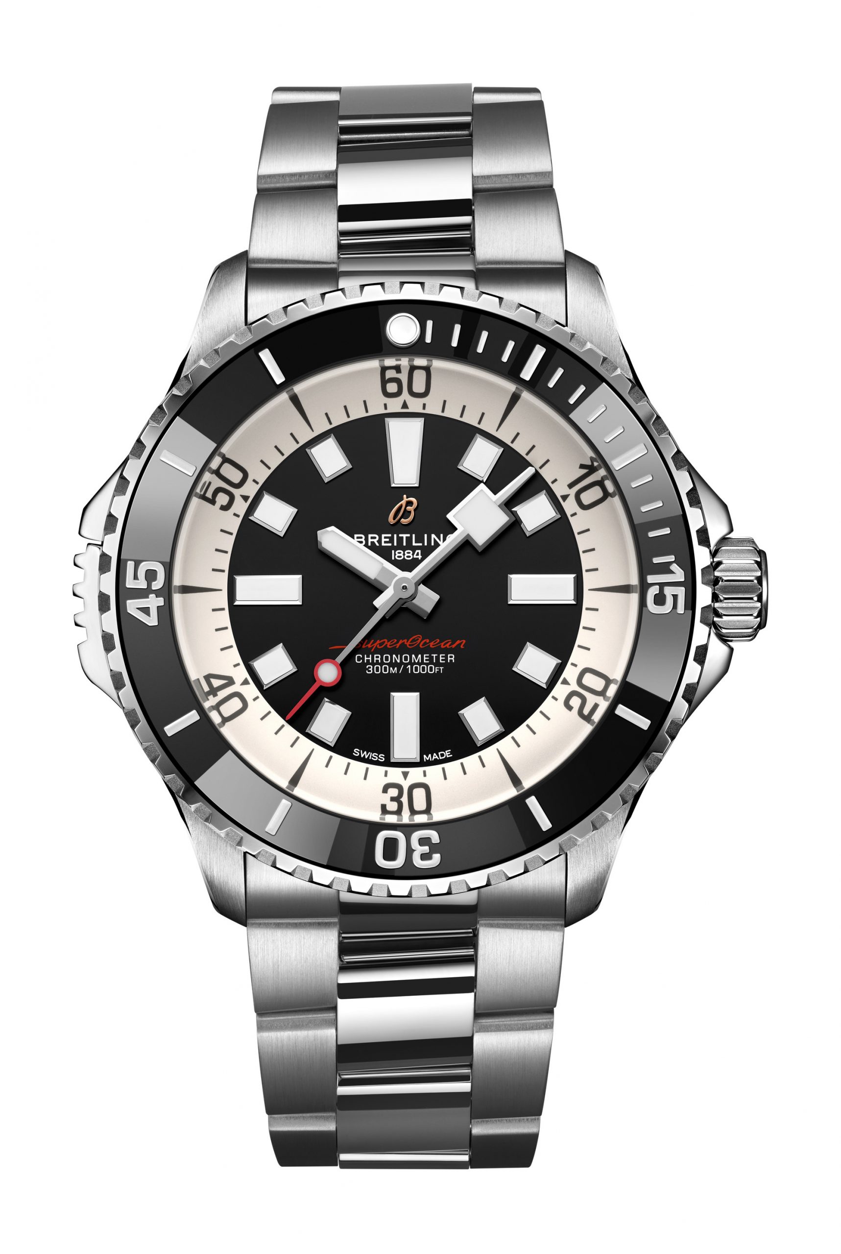 Breitling Superocean Automatic 46 luxury timepiece - detailed view