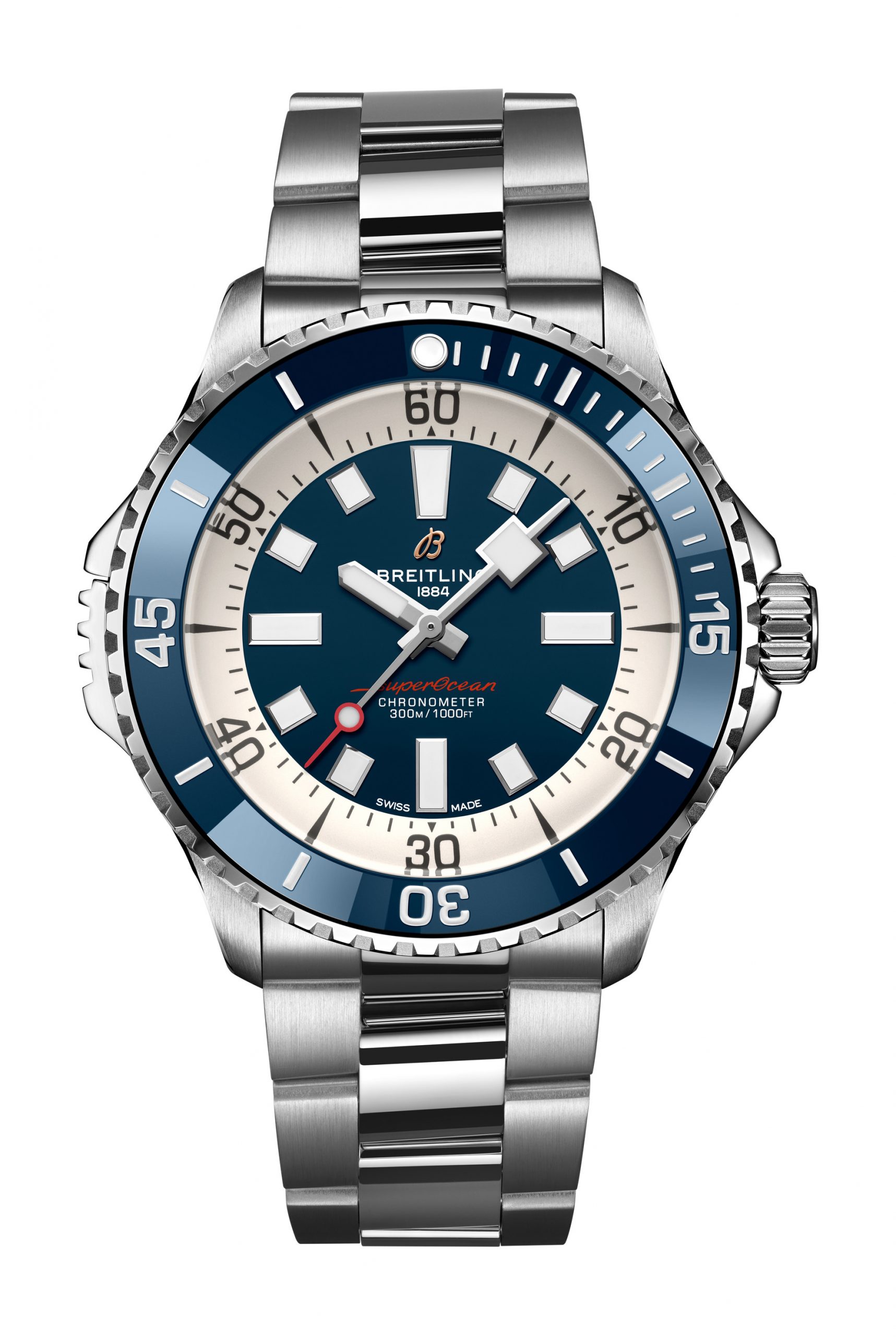 Breitling Superocean Automatic 46 luxury timepiece - detailed view