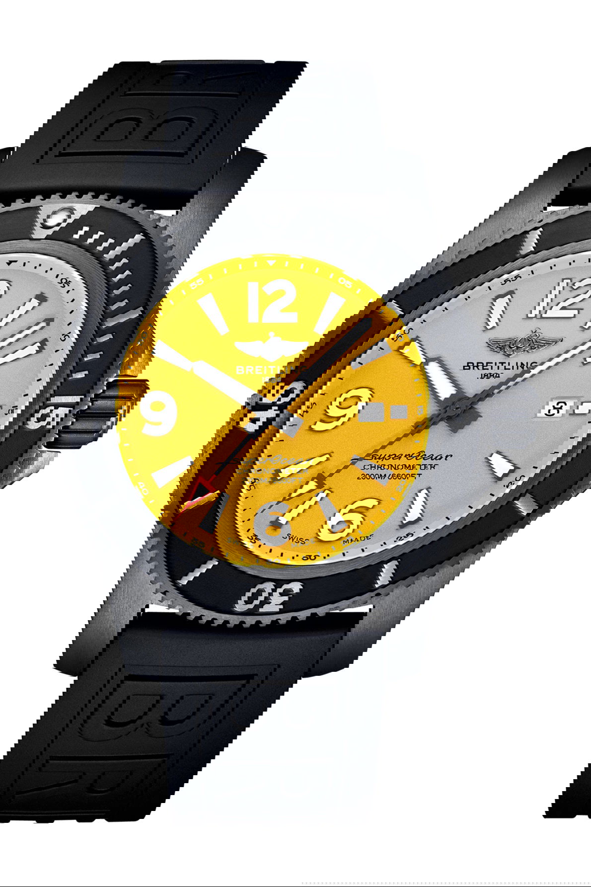 Breitling Superocean Automatic 46 Black Steel luxury timepiece - detailed view