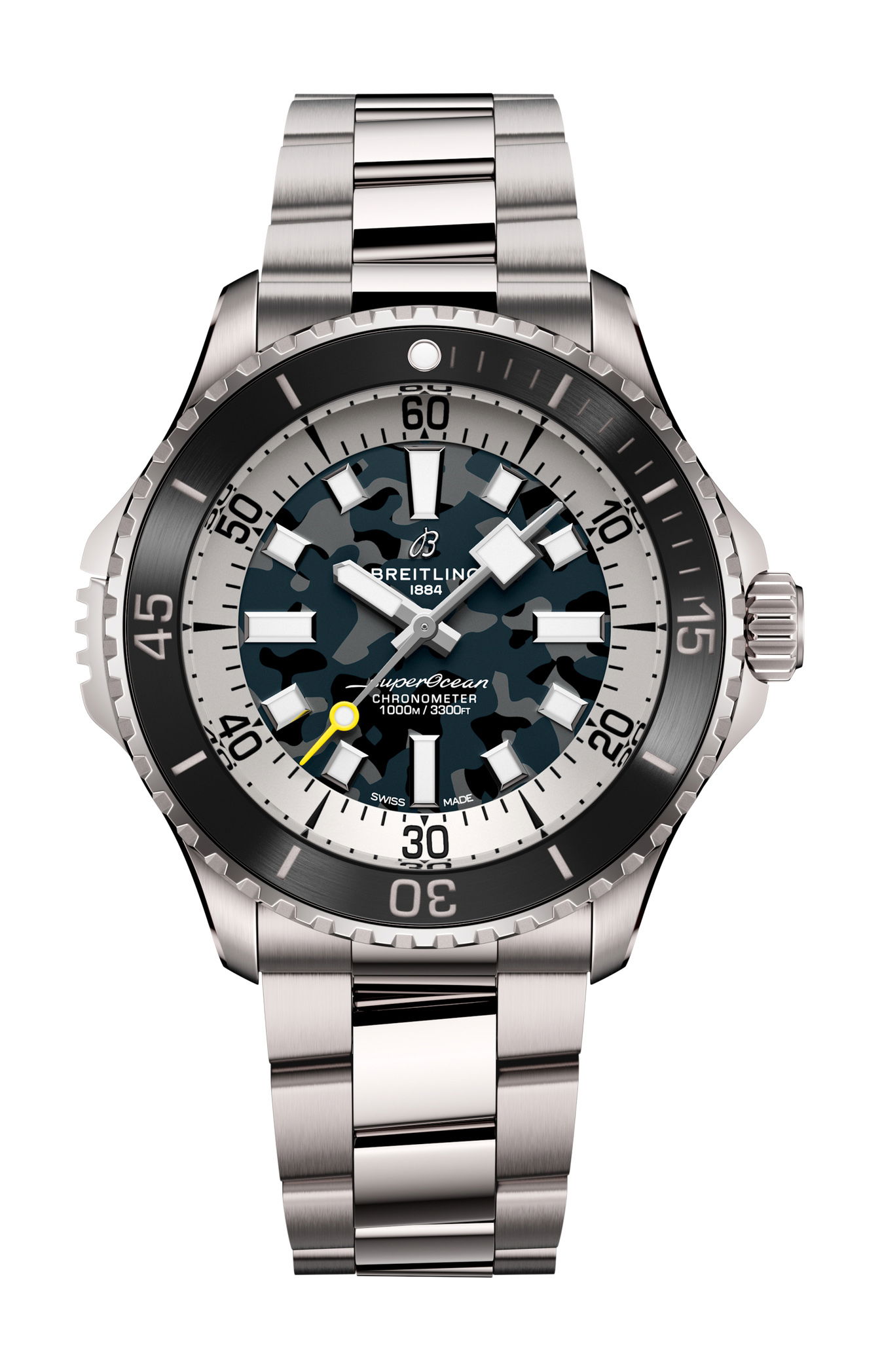 Breitling Superocean Automatic 46 Super Diver luxury timepiece - detailed view