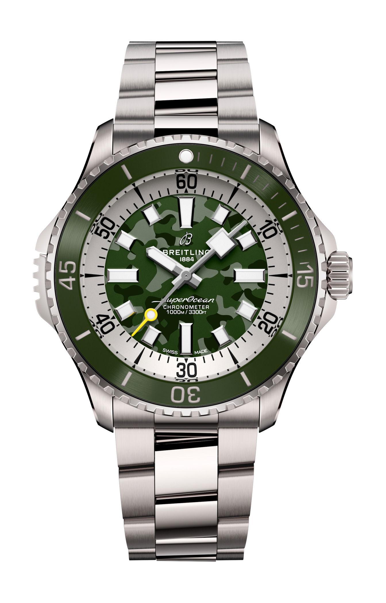 Breitling Superocean Automatic 46 Super Diver luxury timepiece - detailed view