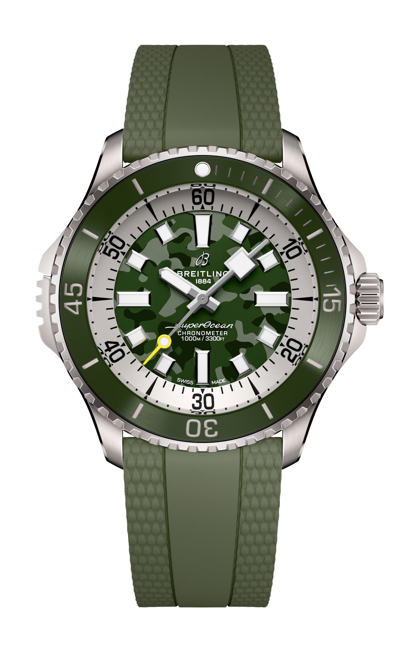 Breitling Superocean Automatic 46 Super Diver luxury timepiece - detailed view