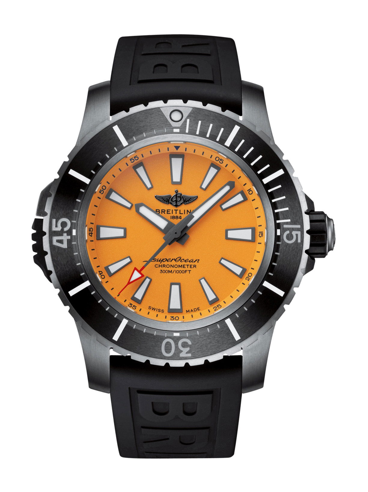 Breitling Superocean Automatic 48 luxury timepiece - detailed view