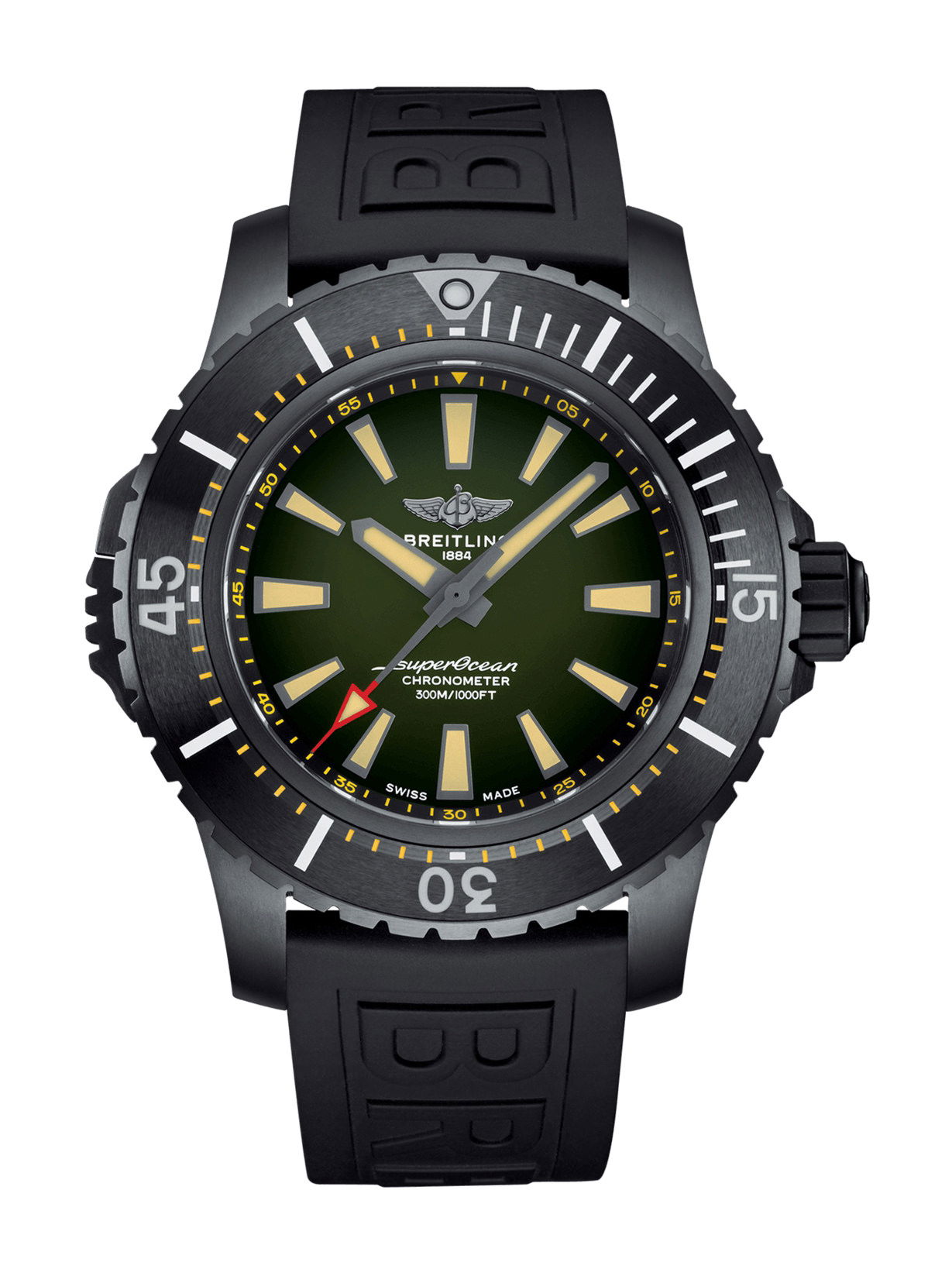 Breitling Superocean Automatic 48 luxury timepiece - detailed view