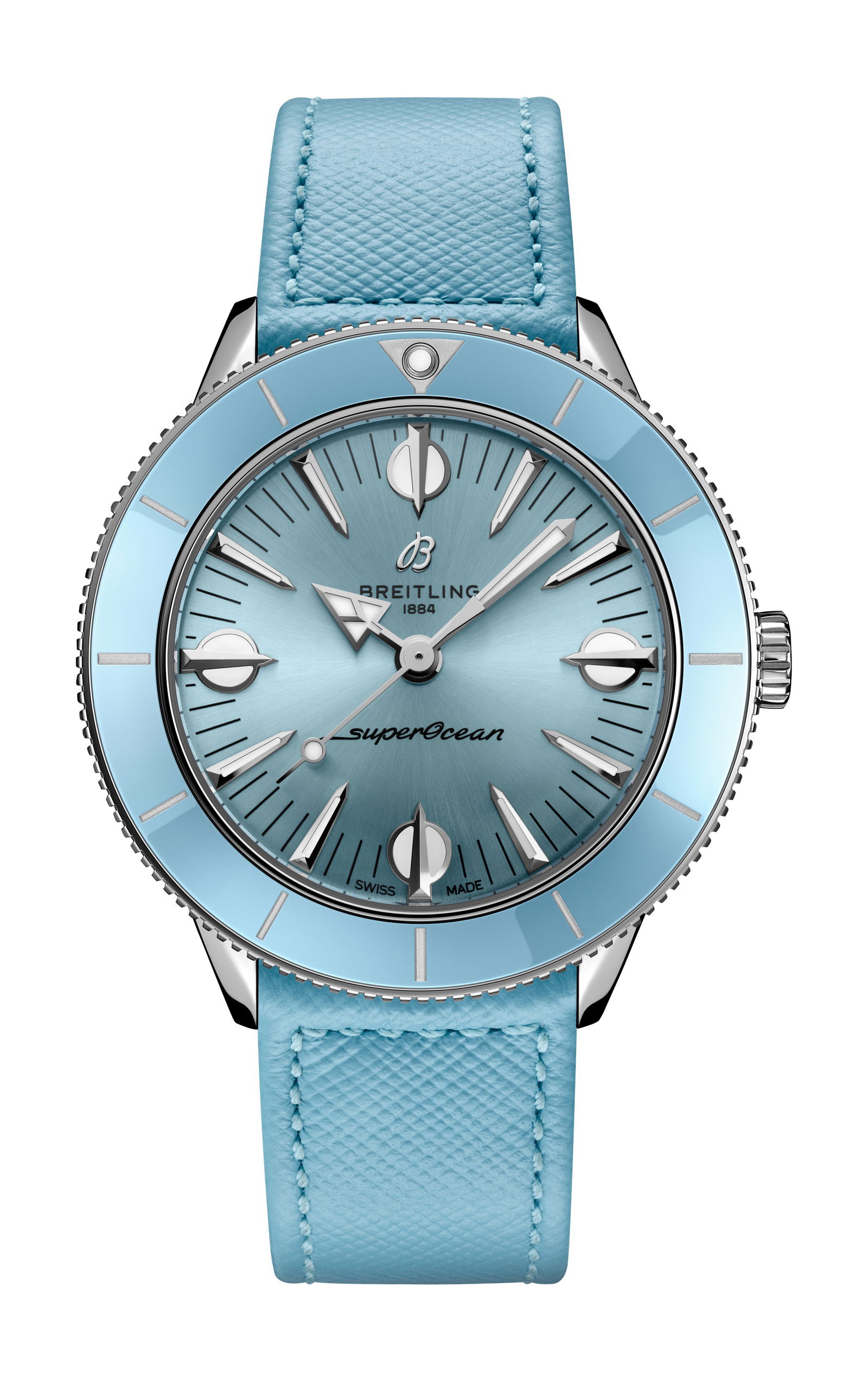 Breitling Superocean Heritage ’57 Pastel Paradise luxury timepiece - detailed view