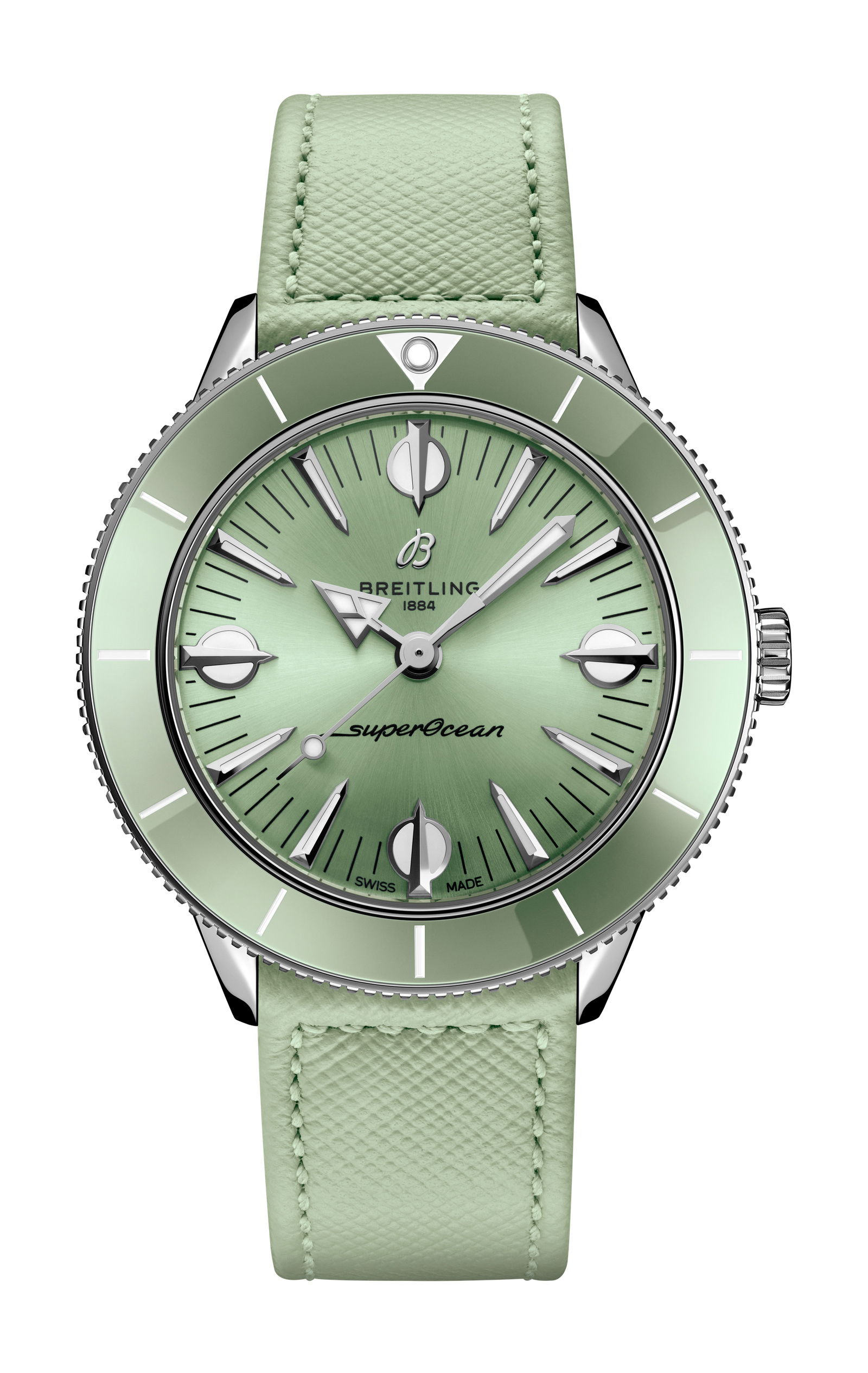 Breitling Superocean Heritage ’57 Pastel Paradise luxury timepiece - detailed view