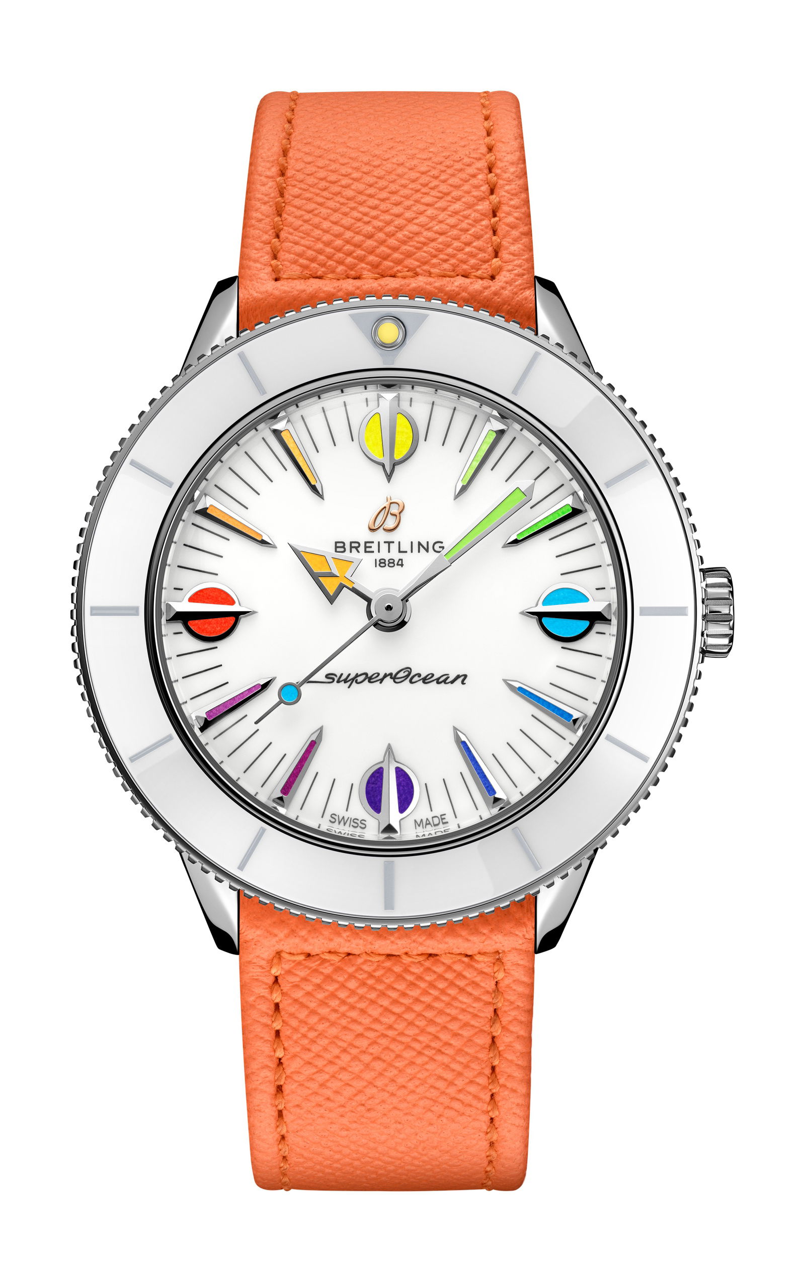 Breitling Superocean Heritage ’57 Pastel Paradise luxury timepiece - detailed view