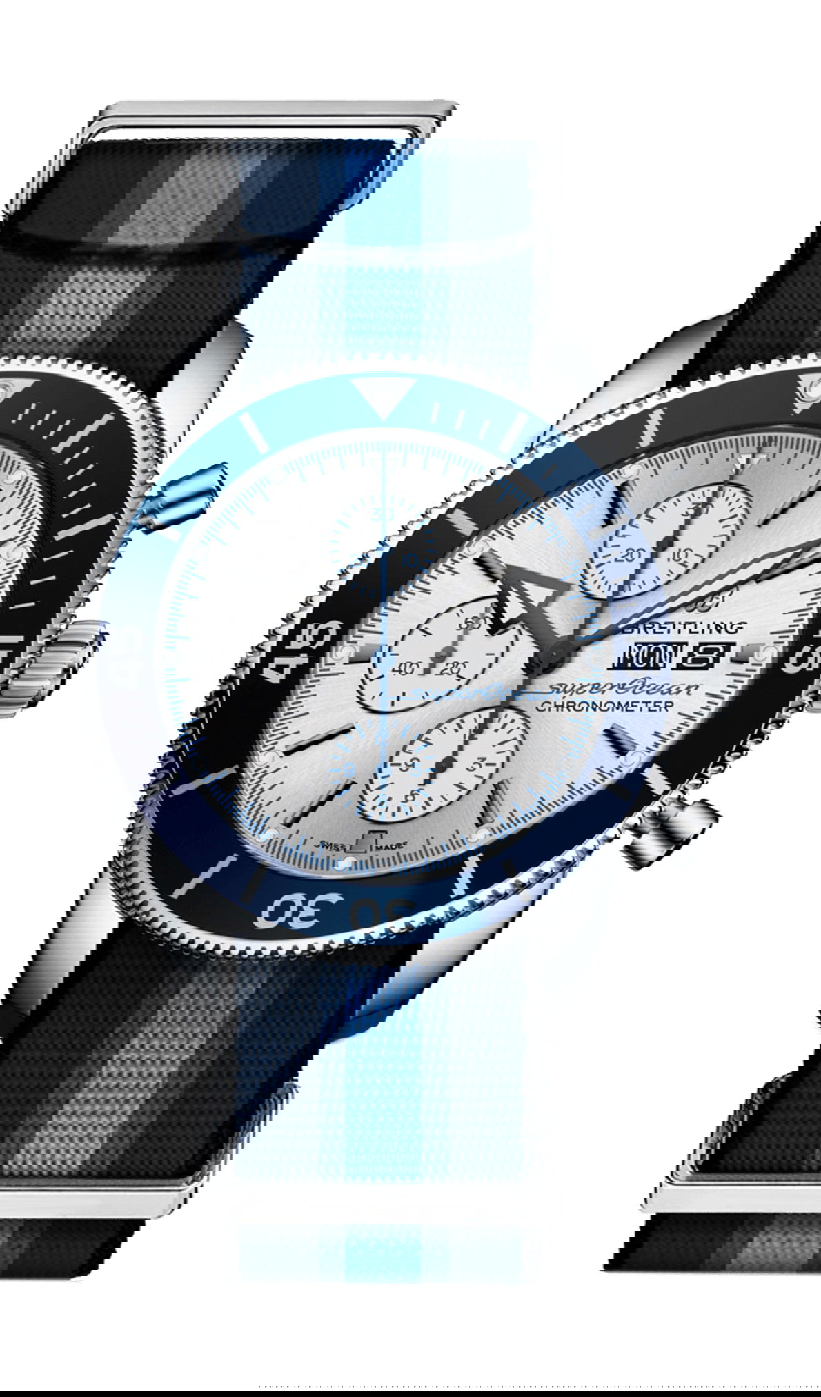 Breitling Superocean Heritage Chronograph 44 Ocean Conservancy Limited Edition luxury timepiece - detailed view