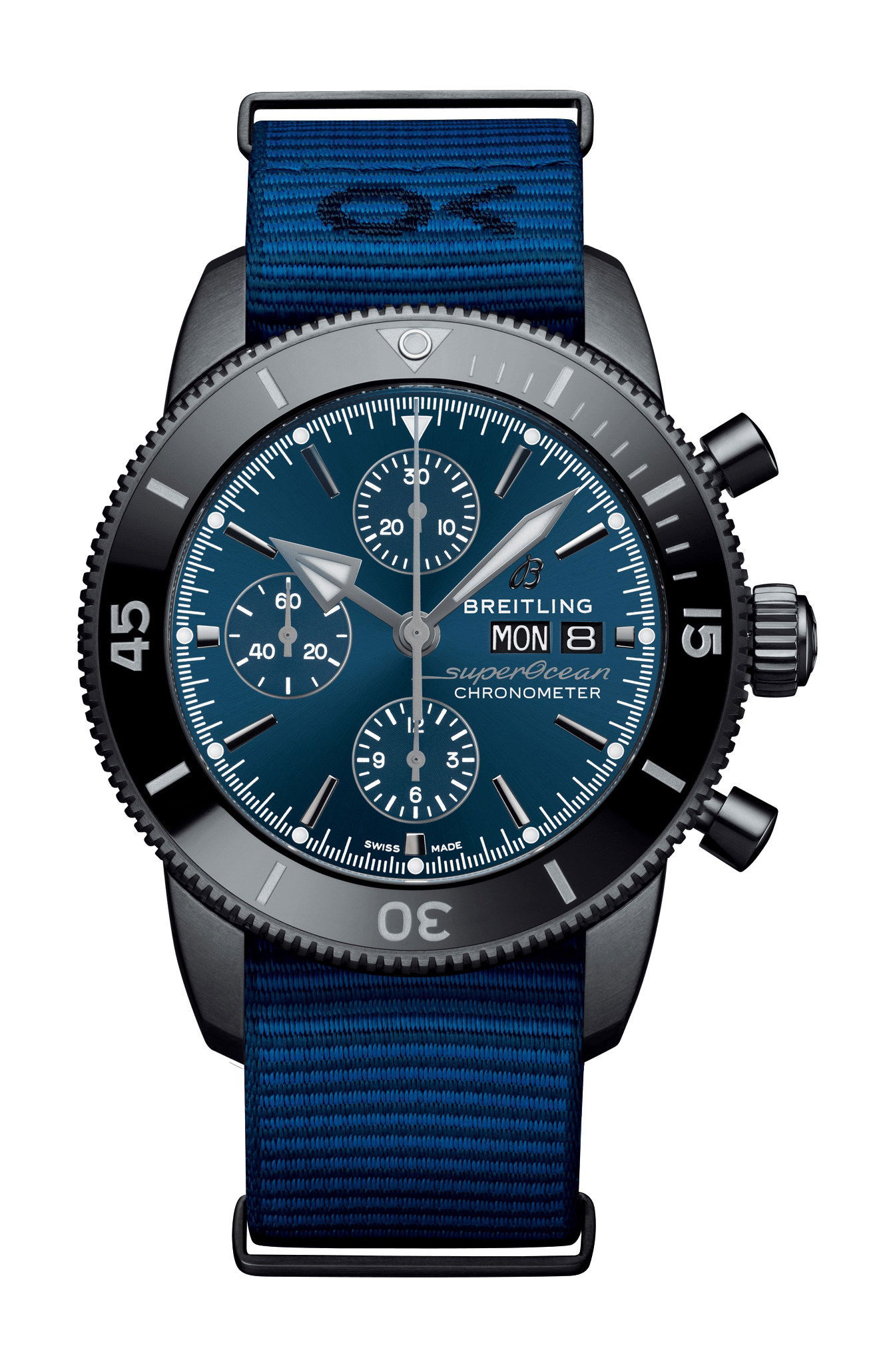 Breitling Superocean Heritage Chronograph 44 Outerknown luxury timepiece - detailed view