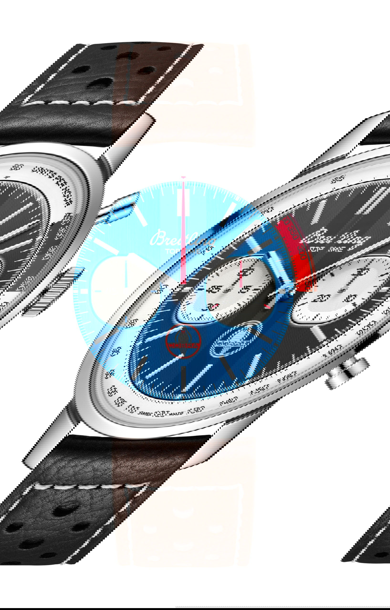 Breitling Top Time B01 Shelby Cobra luxury timepiece - detailed view