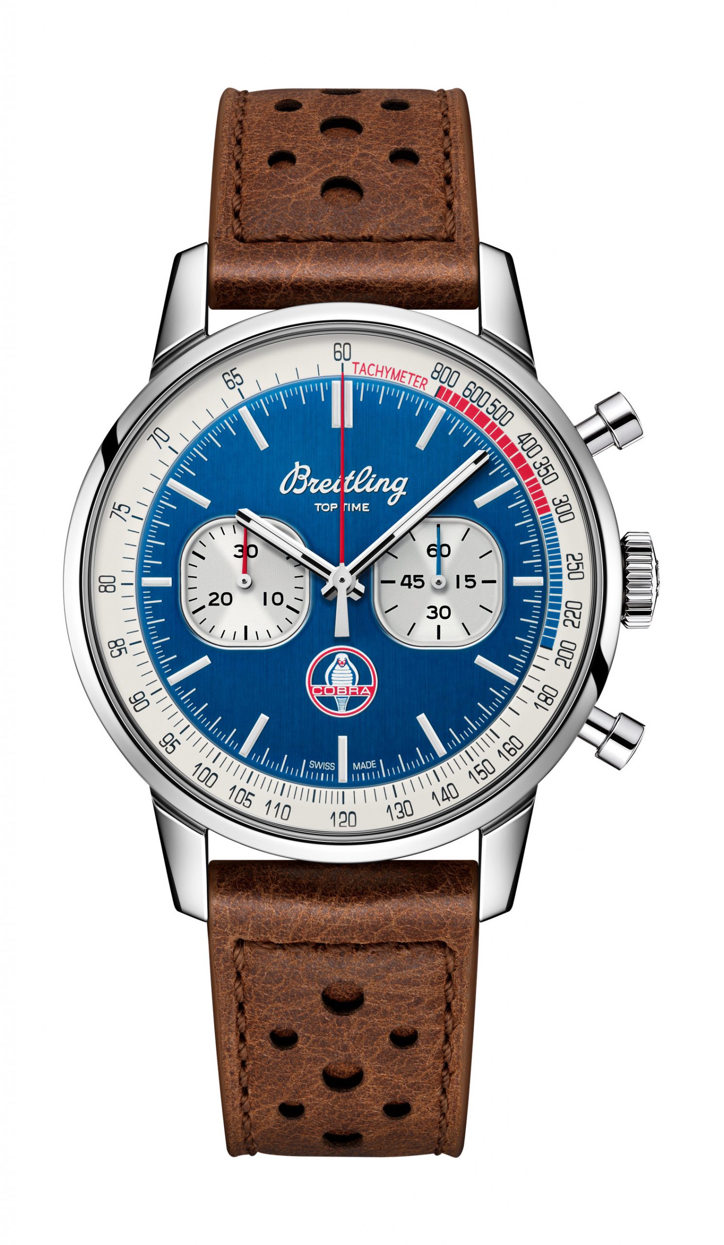 Breitling Top Time Shelby Cobra luxury timepiece - detailed view