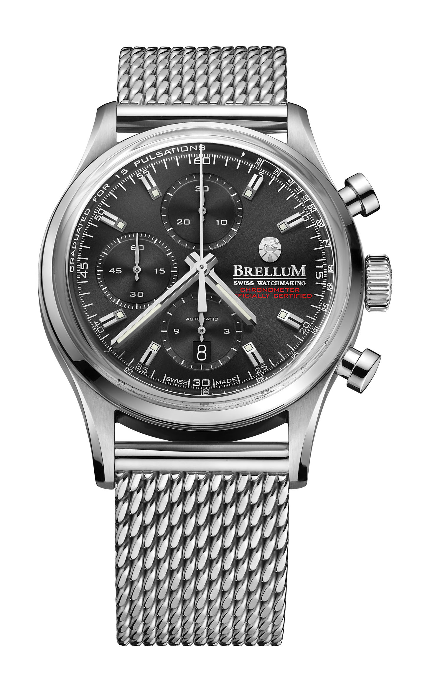 Brellum Duobox Classic luxury timepiece - detailed view
