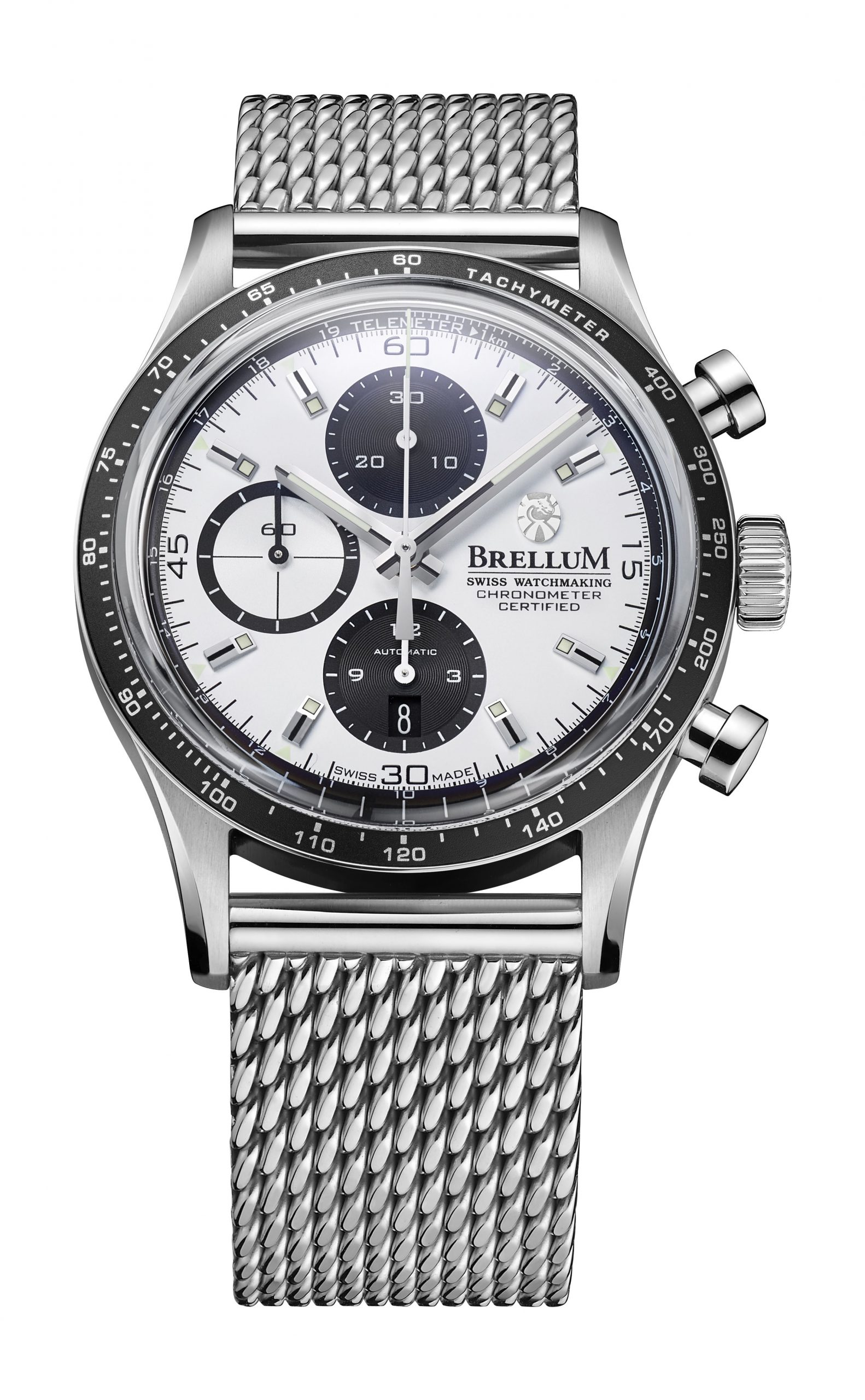 Brellum Pandial Silver luxury timepiece - detailed view