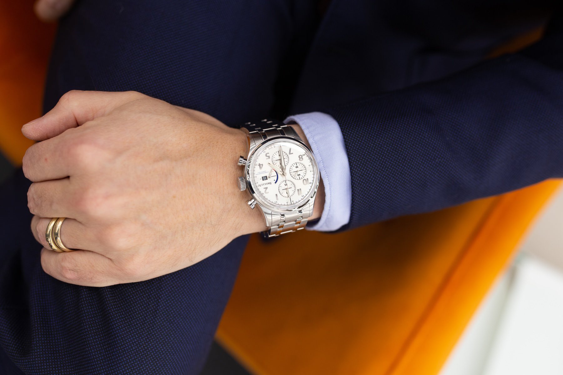 Brellum Pilot Power Reserve Silver - View 3