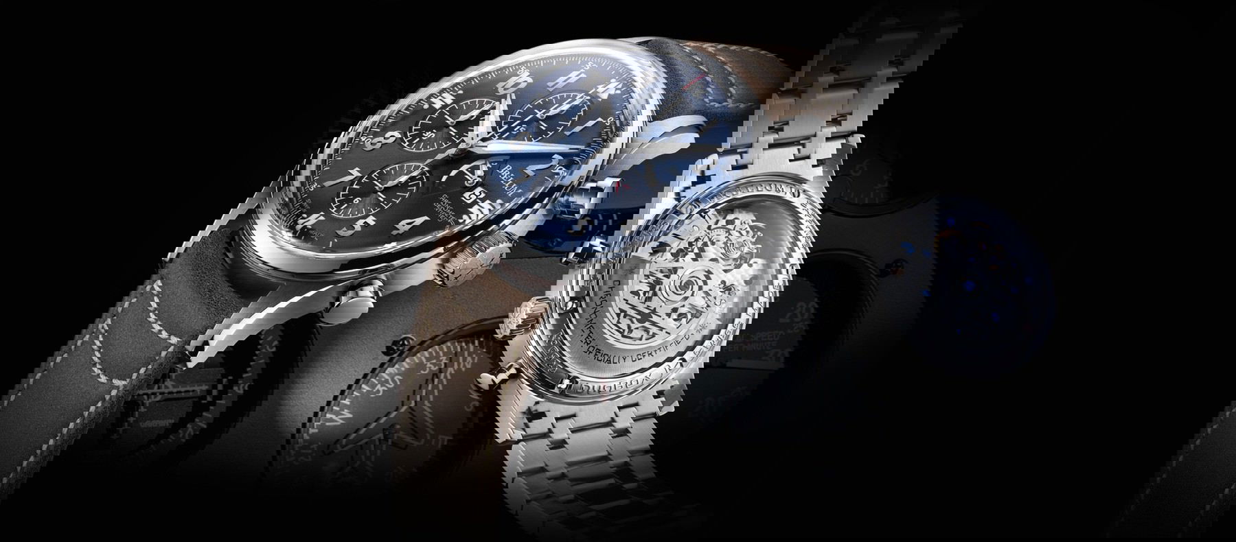 Brellum Pilot Power Reserve Blue - View 2